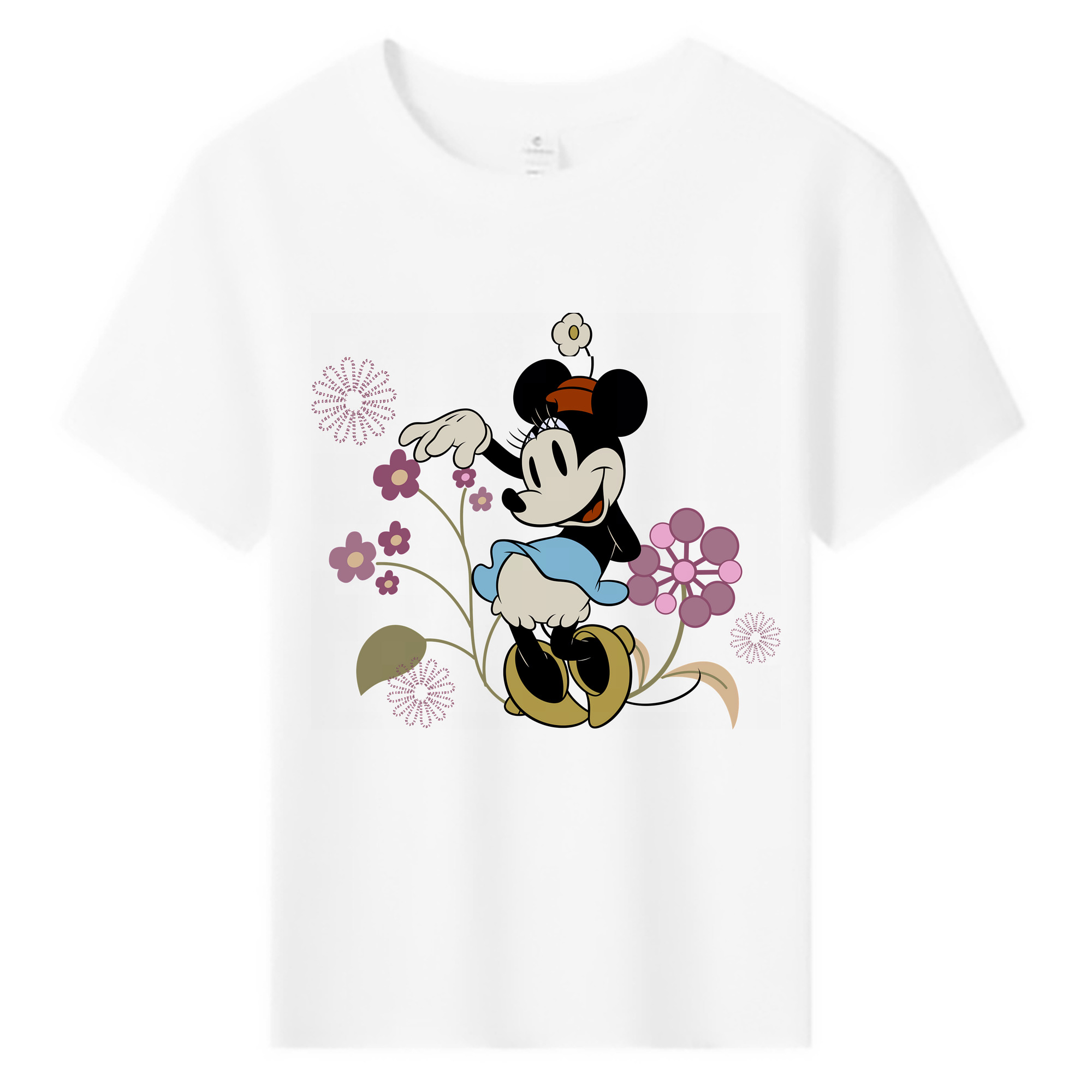 （画像用） ミッキーマウス Mickey Mouse 綿100％キッズTシャツ（フロントプリント）
