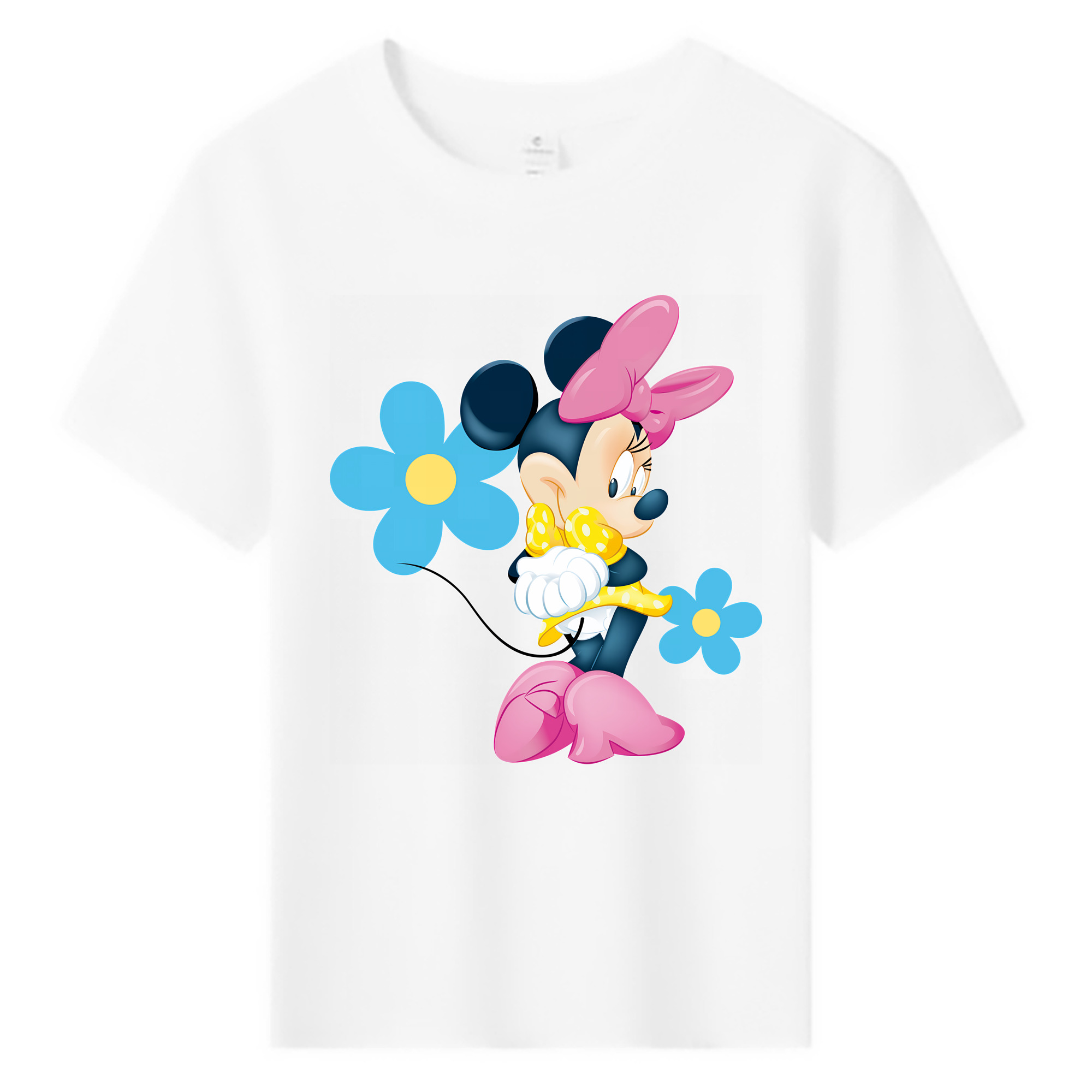 （画像用） ミッキーマウス Mickey Mouse 綿100％キッズTシャツ（フロントプリント）