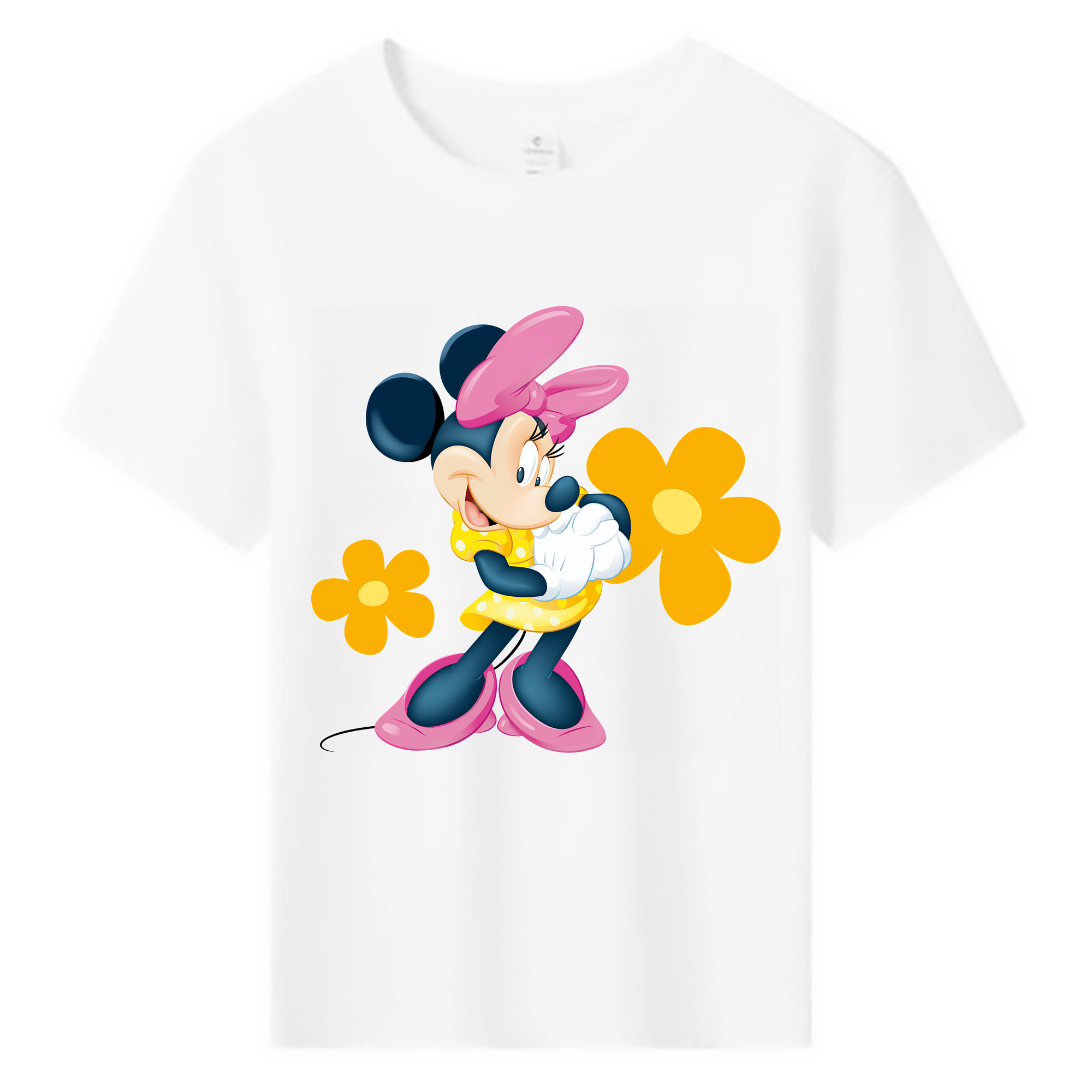 （画像用） ミッキーマウス Mickey Mouse 綿100％キッズTシャツ（フロントプリント）