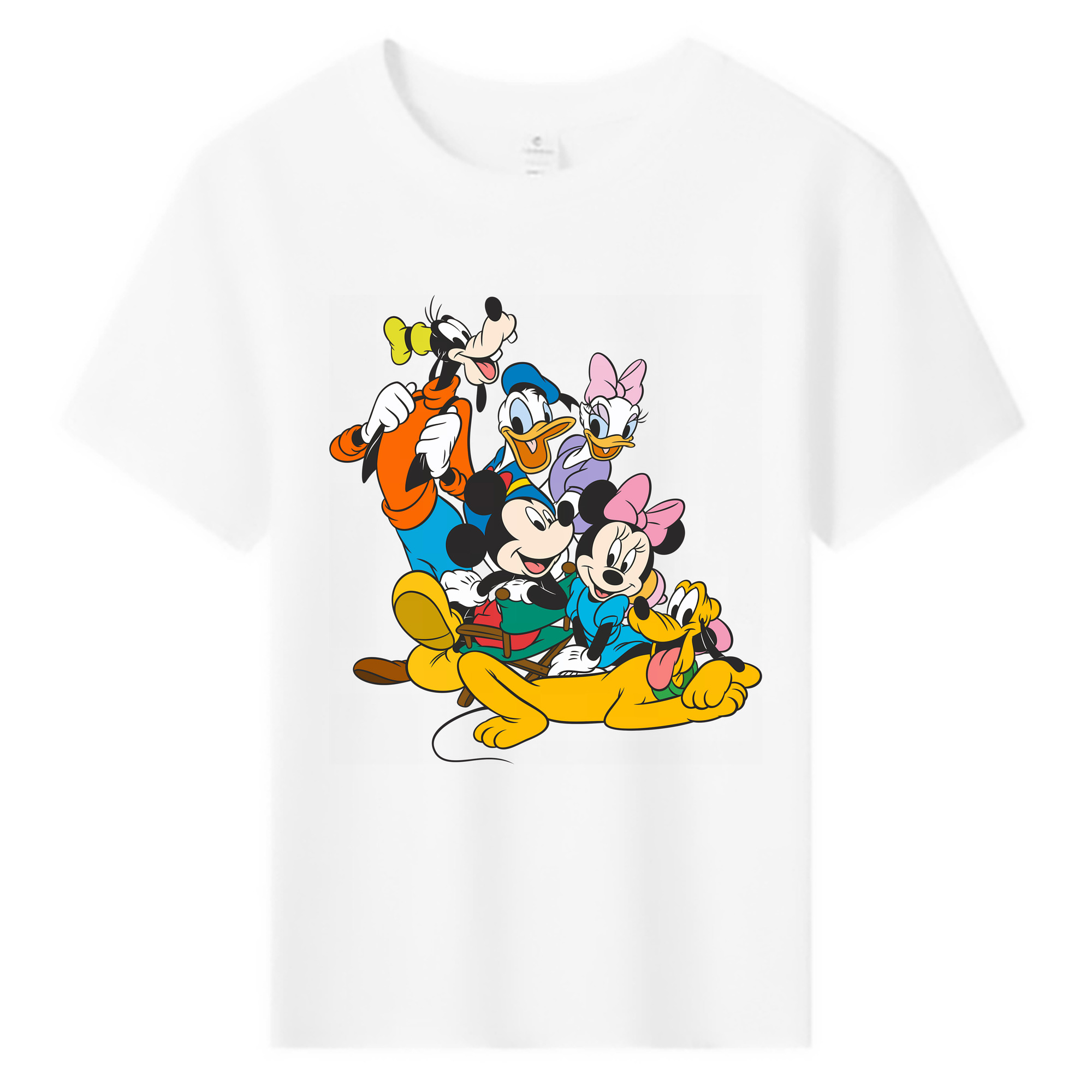 （画像用） ミッキーマウス Mickey Mouse 綿100％キッズTシャツ（フロントプリント）