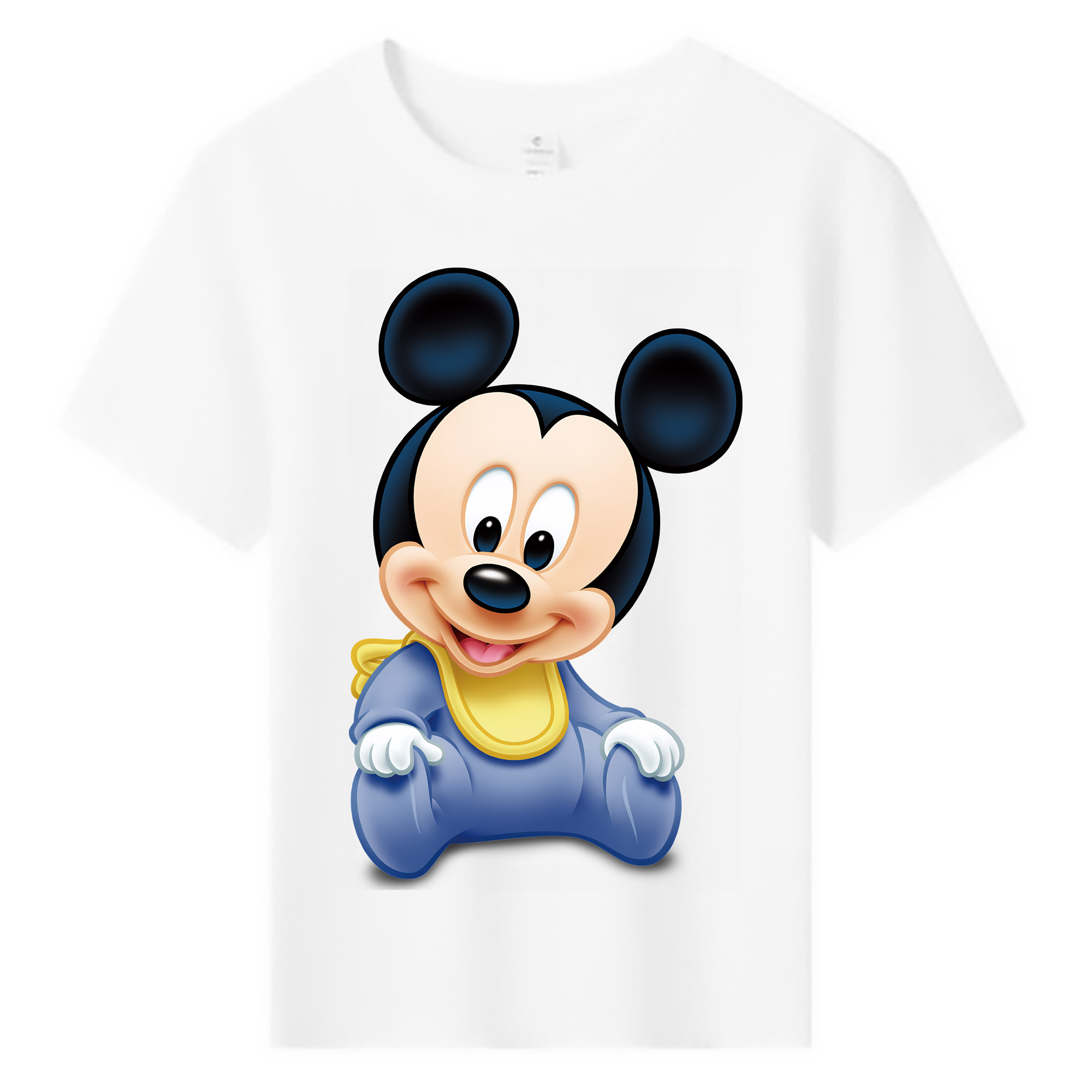 （画像用） ミッキーマウス Mickey Mouse 綿100％キッズTシャツ（フロントプリント）