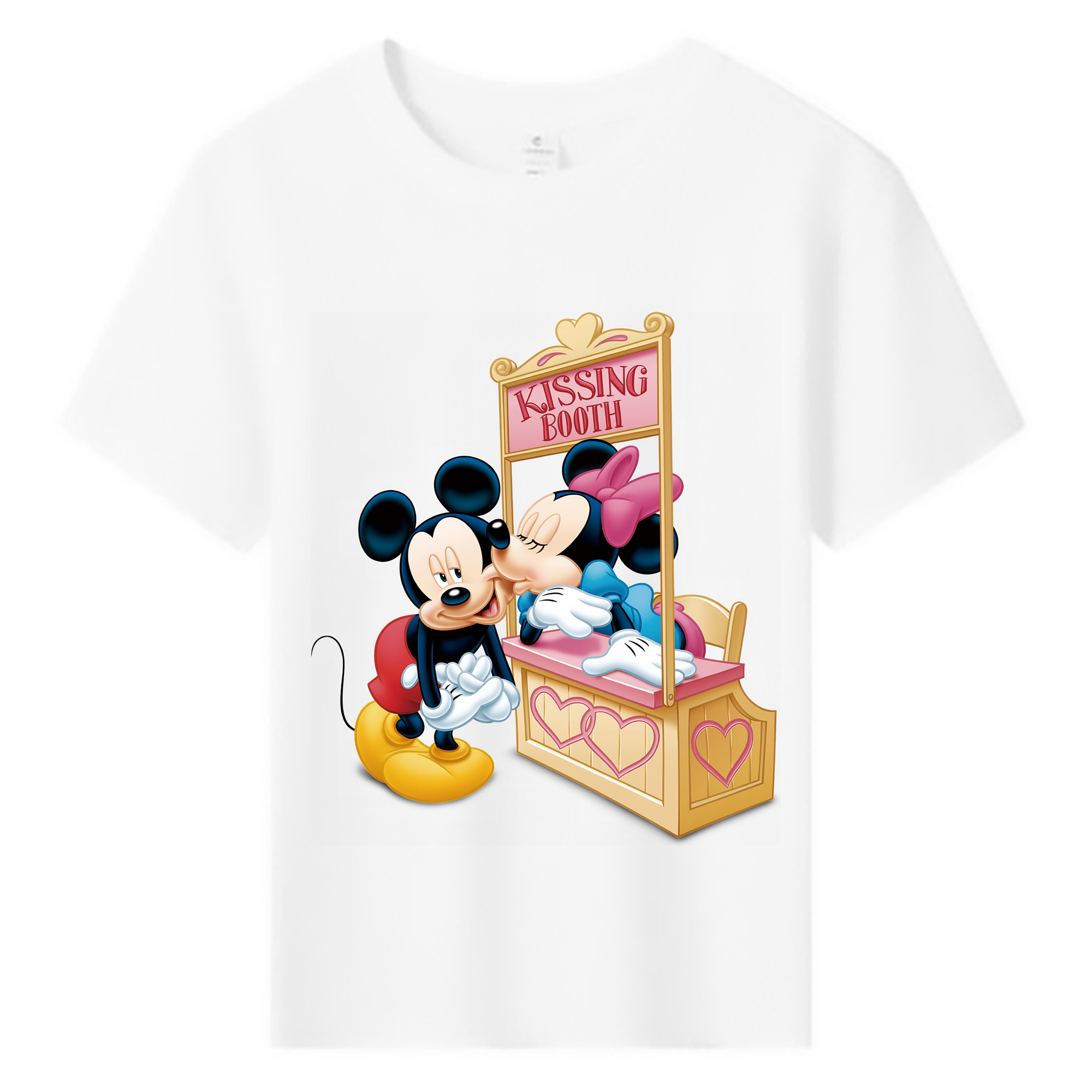 （画像用） ミッキーマウス Mickey Mouse 綿100％キッズTシャツ（フロントプリント）