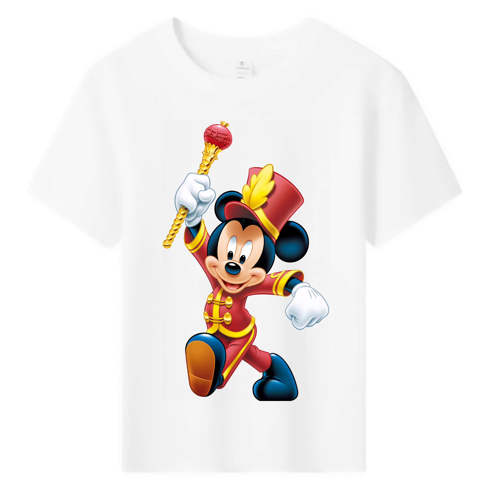 （画像用） ミッキーマウス Mickey Mouse 綿100％キッズTシャツ（フロントプリント）