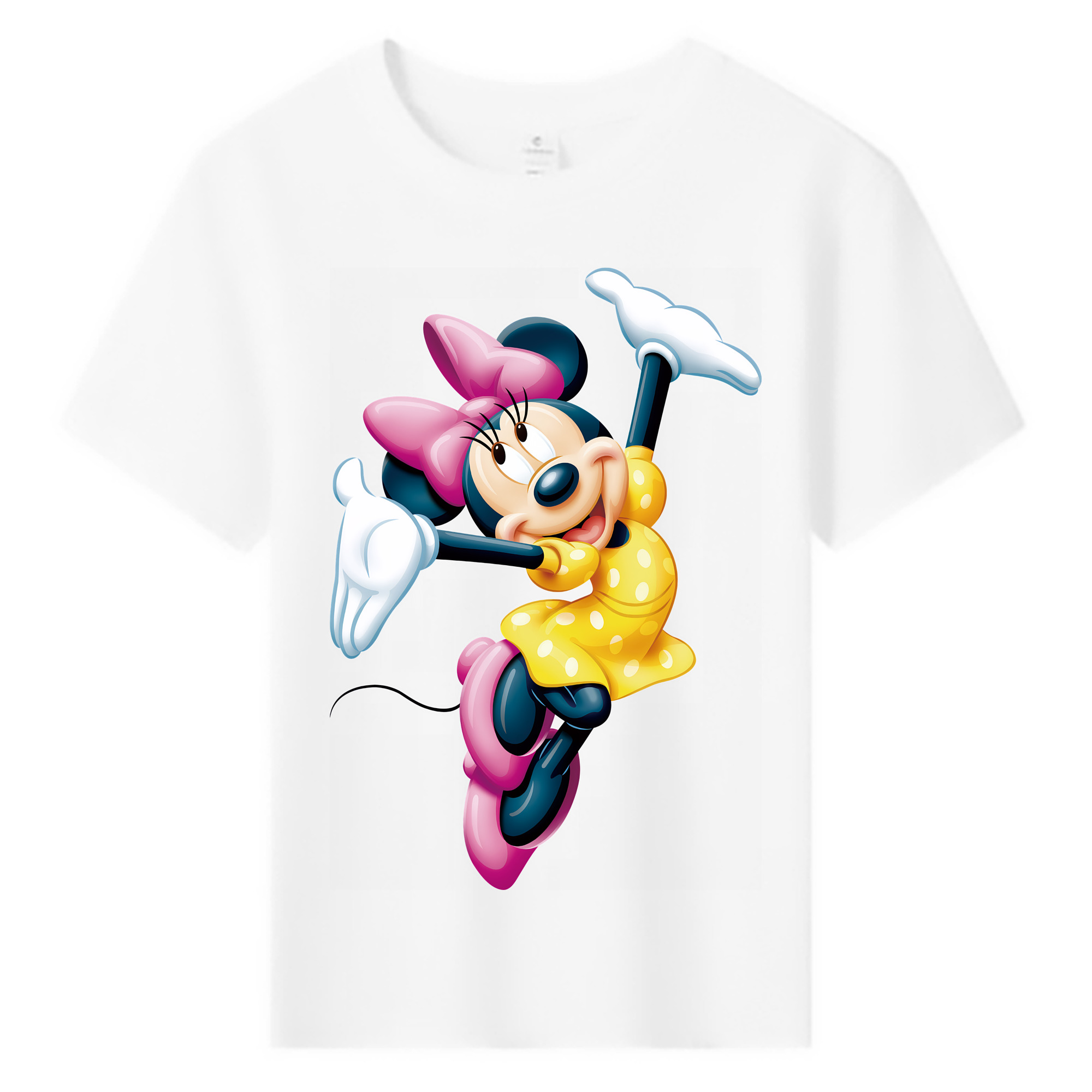 （画像用） ミッキーマウス Mickey Mouse 綿100％キッズTシャツ（フロントプリント）