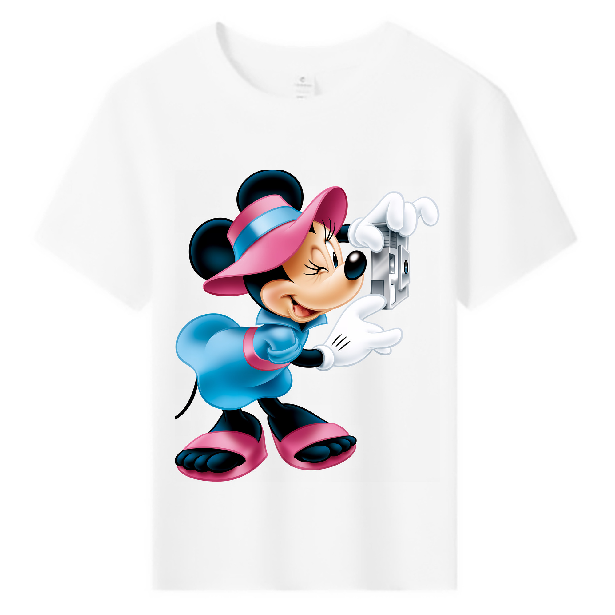 （画像用） ミッキーマウス Mickey Mouse 綿100％キッズTシャツ（フロントプリント）