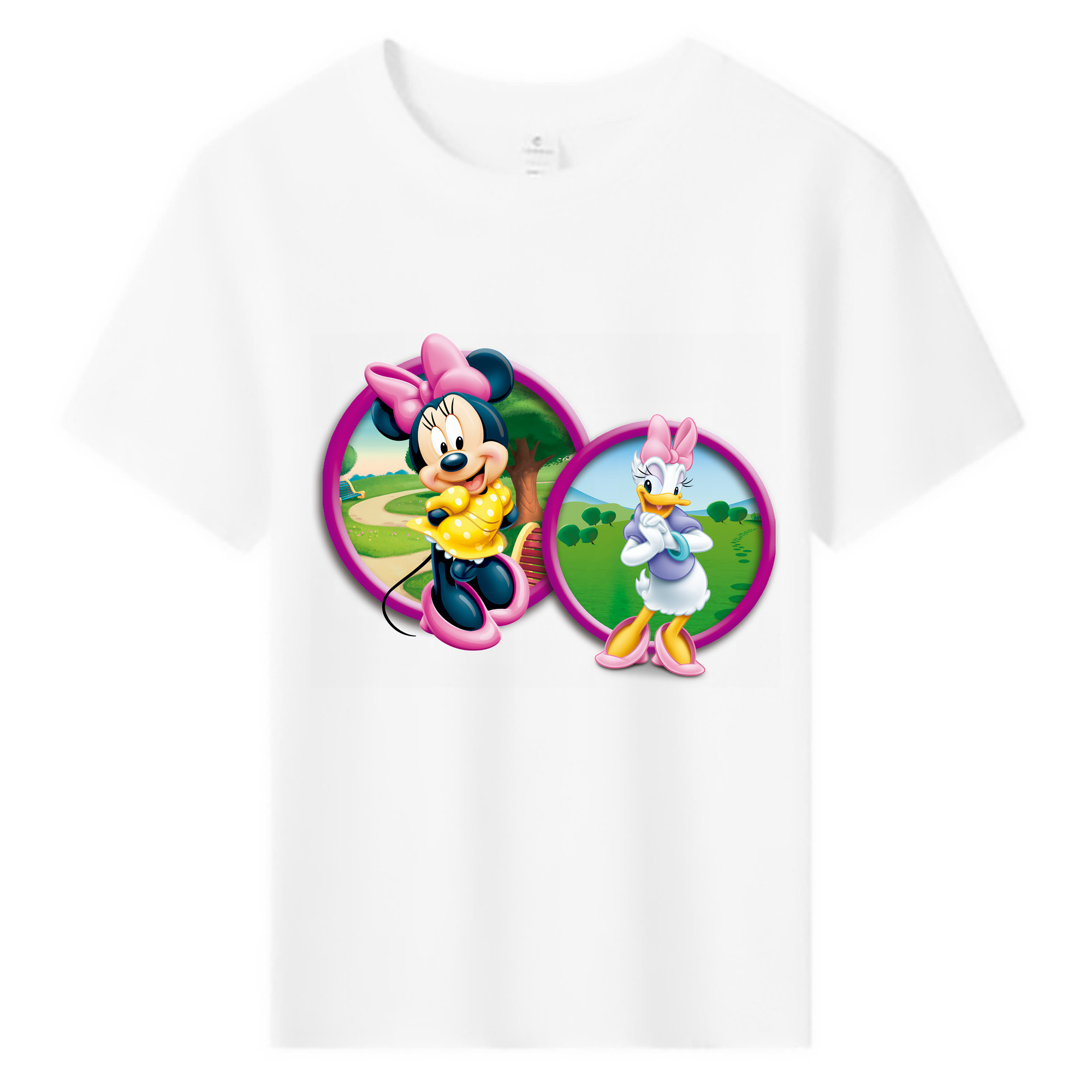 （画像用） ミッキーマウス Mickey Mouse 綿100％キッズTシャツ（フロントプリント）