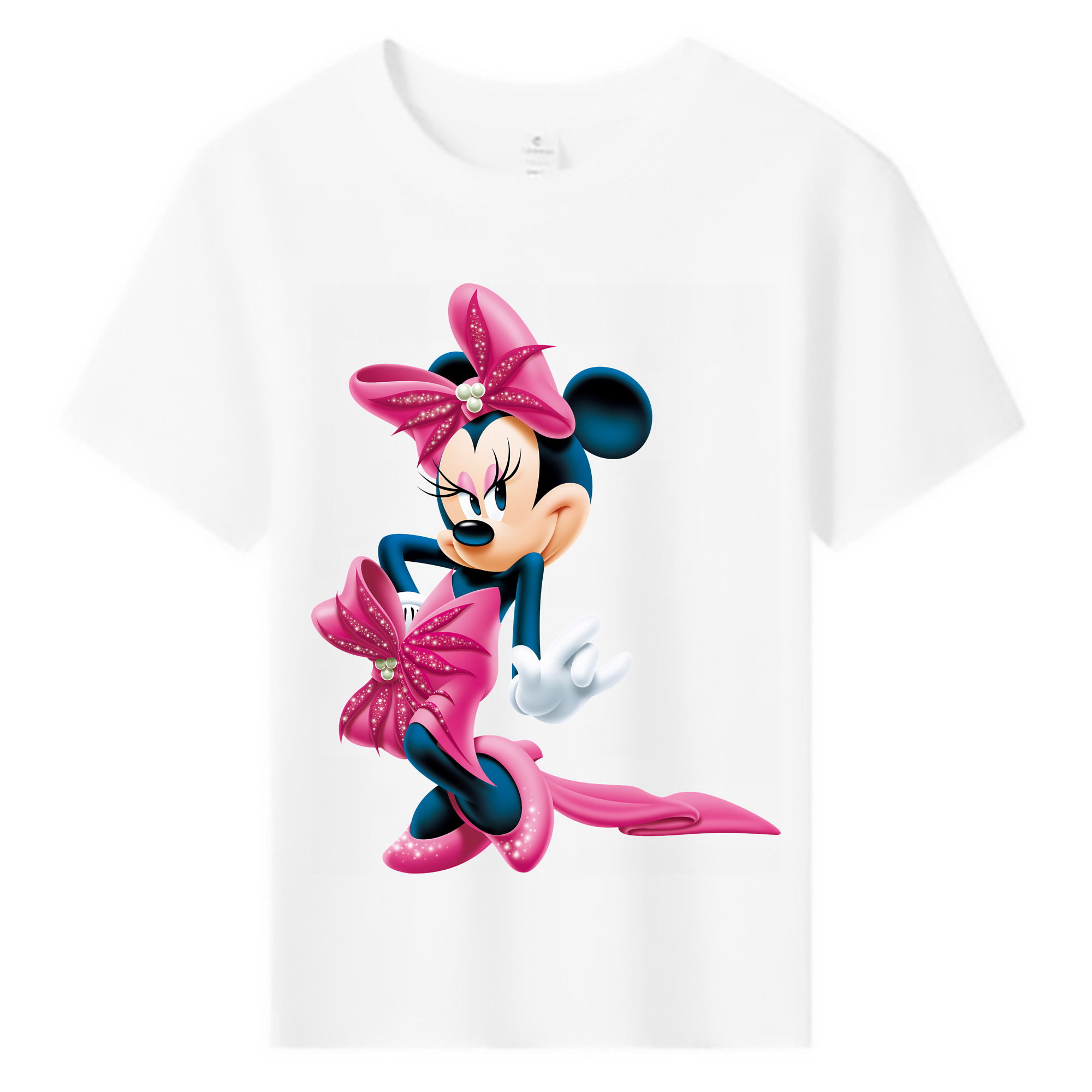 （画像用） ミッキーマウス Mickey Mouse 綿100％キッズTシャツ（フロントプリント）