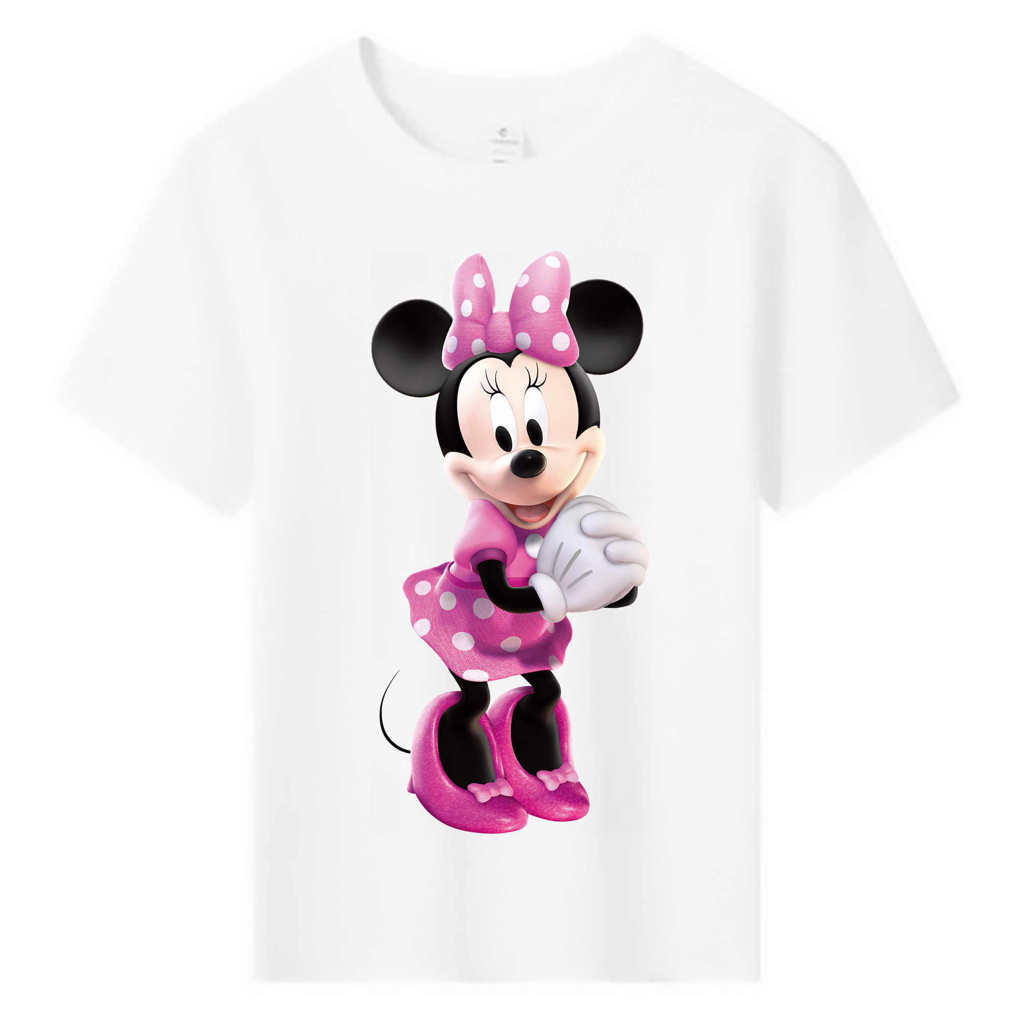（画像用） ミッキーマウス Mickey Mouse 綿100％キッズTシャツ（フロントプリント）