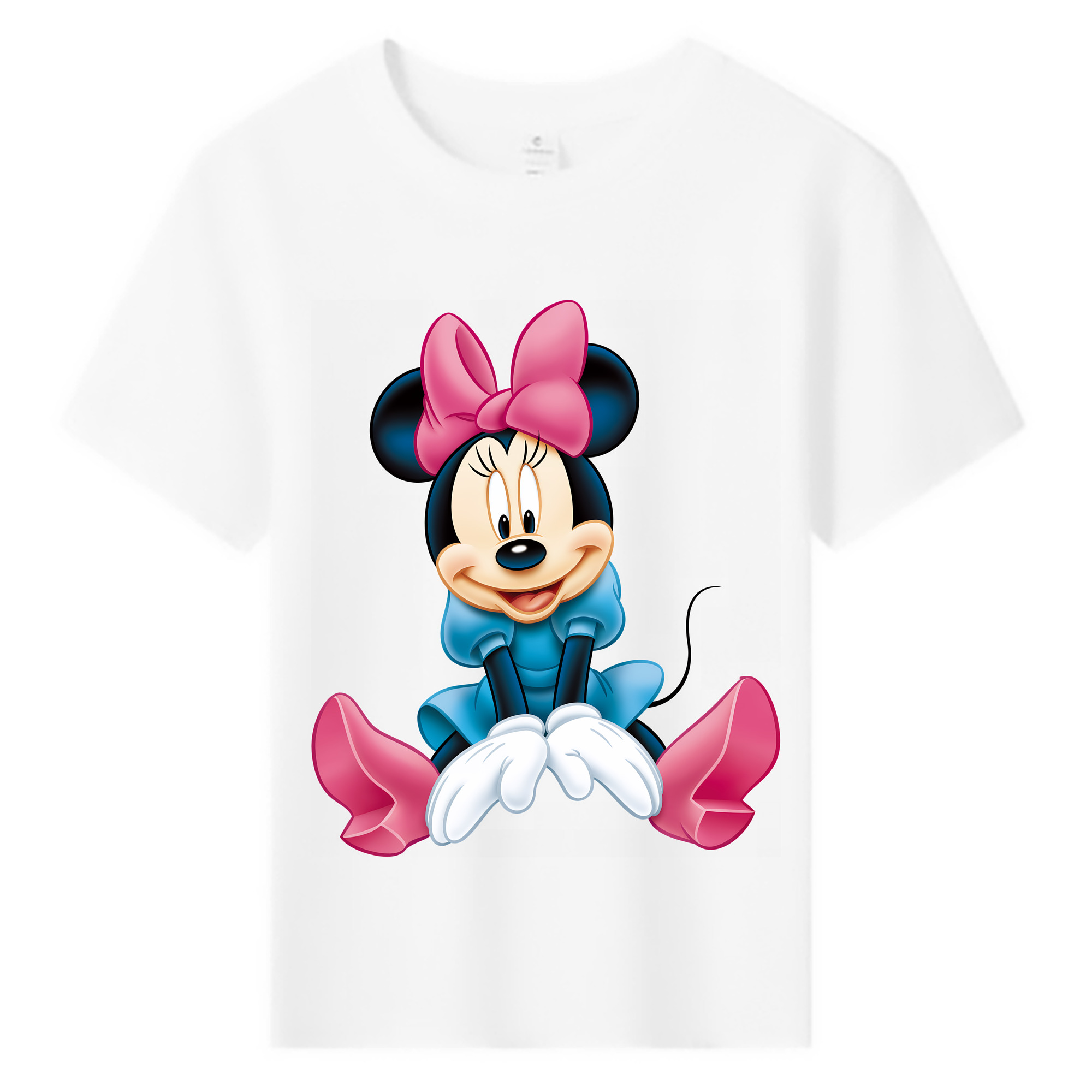 （画像用） ミッキーマウス Mickey Mouse 綿100％キッズTシャツ（フロントプリント）