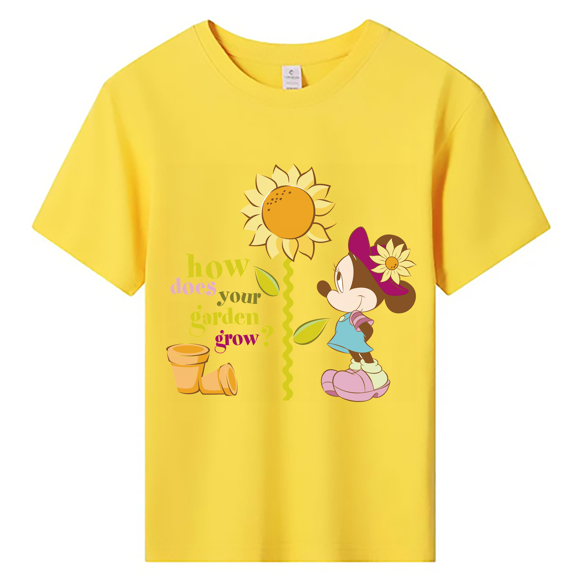 ミッキーマウス Mickey Mouse 綿100％キッズTシャツ（フロントプリント）