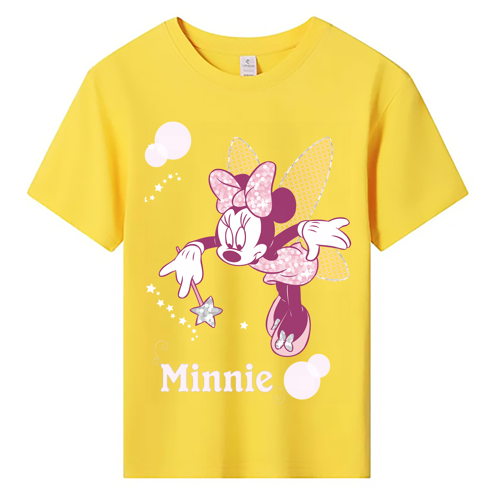 ミッキーマウス Mickey Mouse 綿100％キッズTシャツ（フロントプリント）