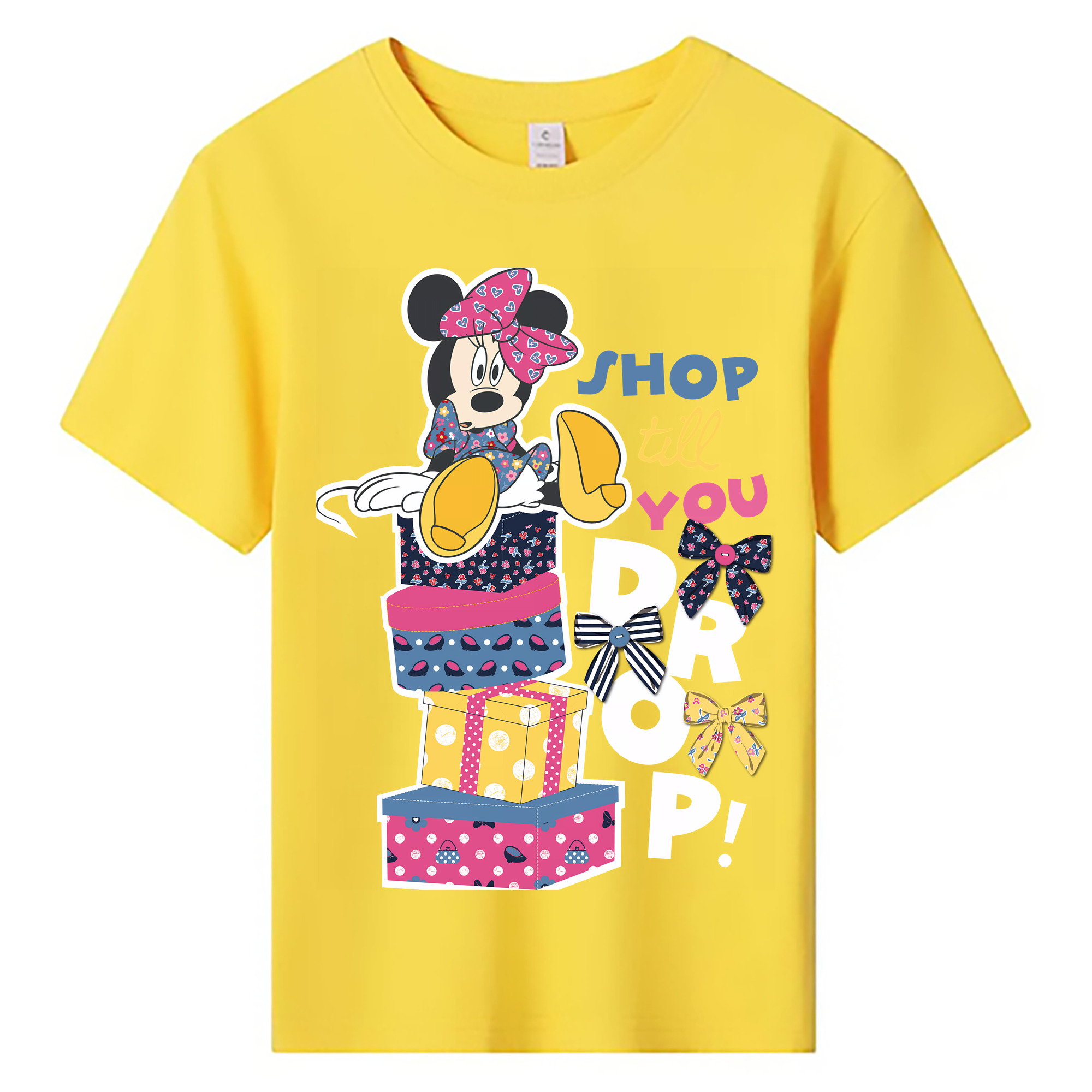 ミッキーマウス Mickey Mouse 綿100％キッズTシャツ（フロントプリント）