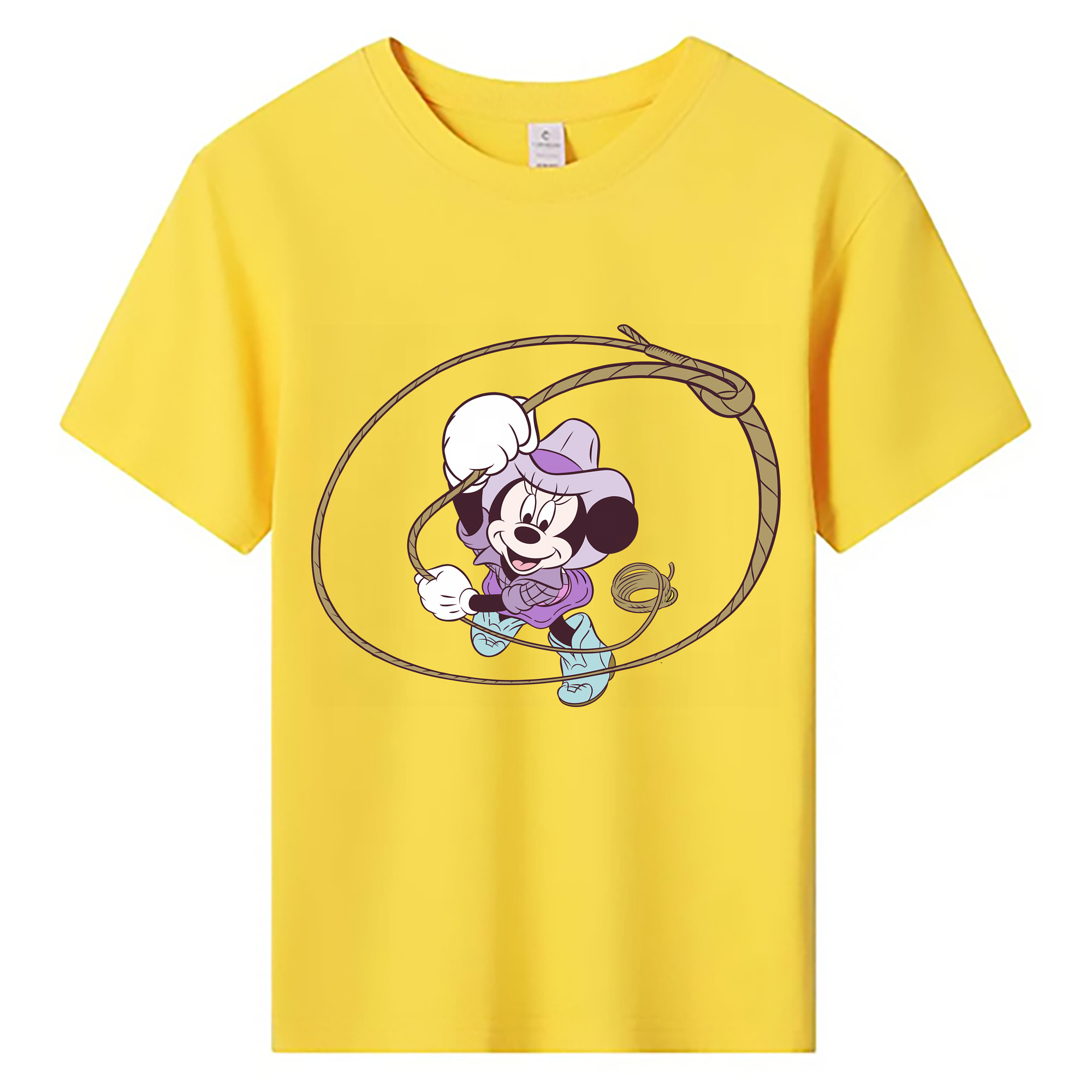 （画像用） ミッキーマウス Mickey Mouse 綿100％キッズTシャツ（フロントプリント）