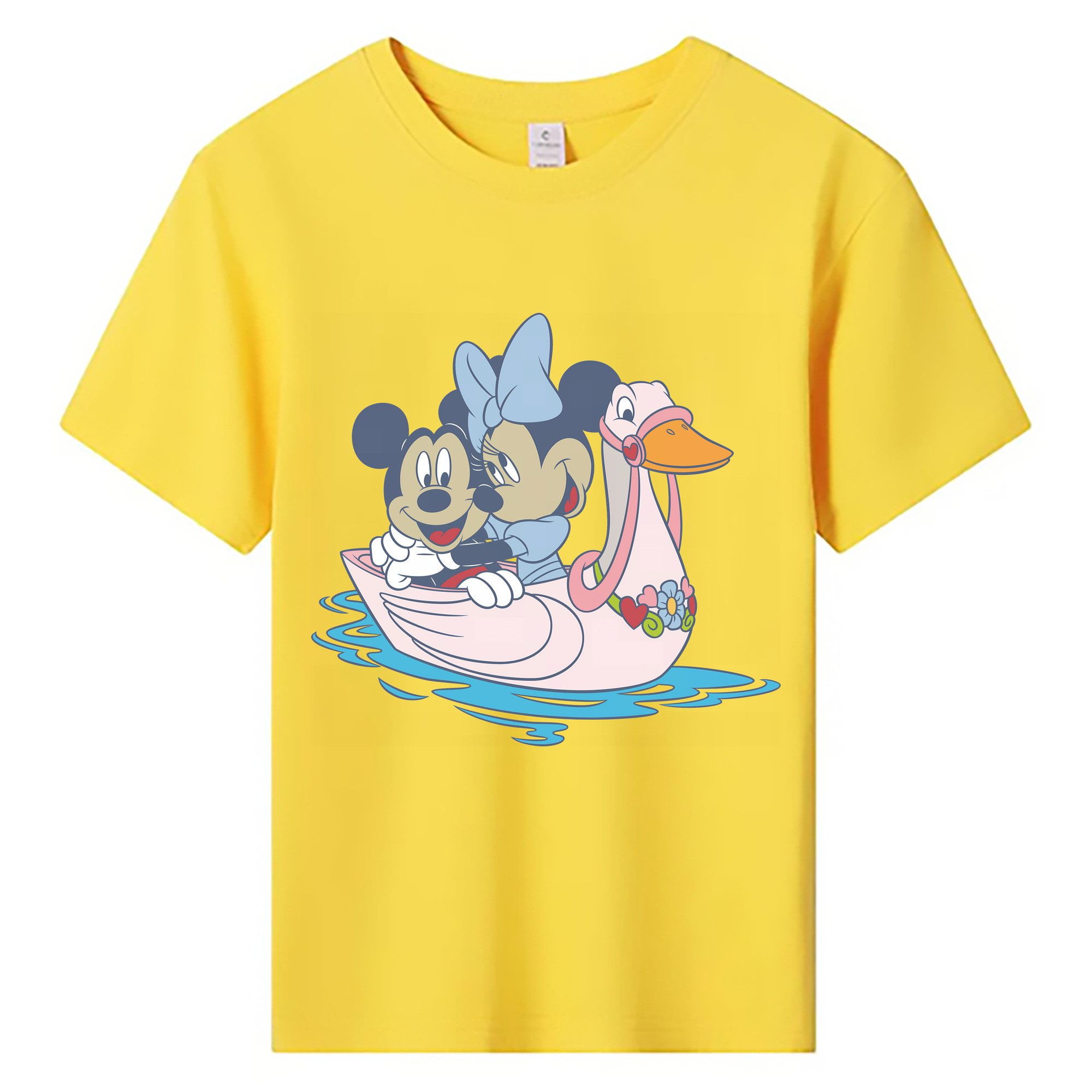 （画像用） ミッキーマウス Mickey Mouse 綿100％キッズTシャツ（フロントプリント）