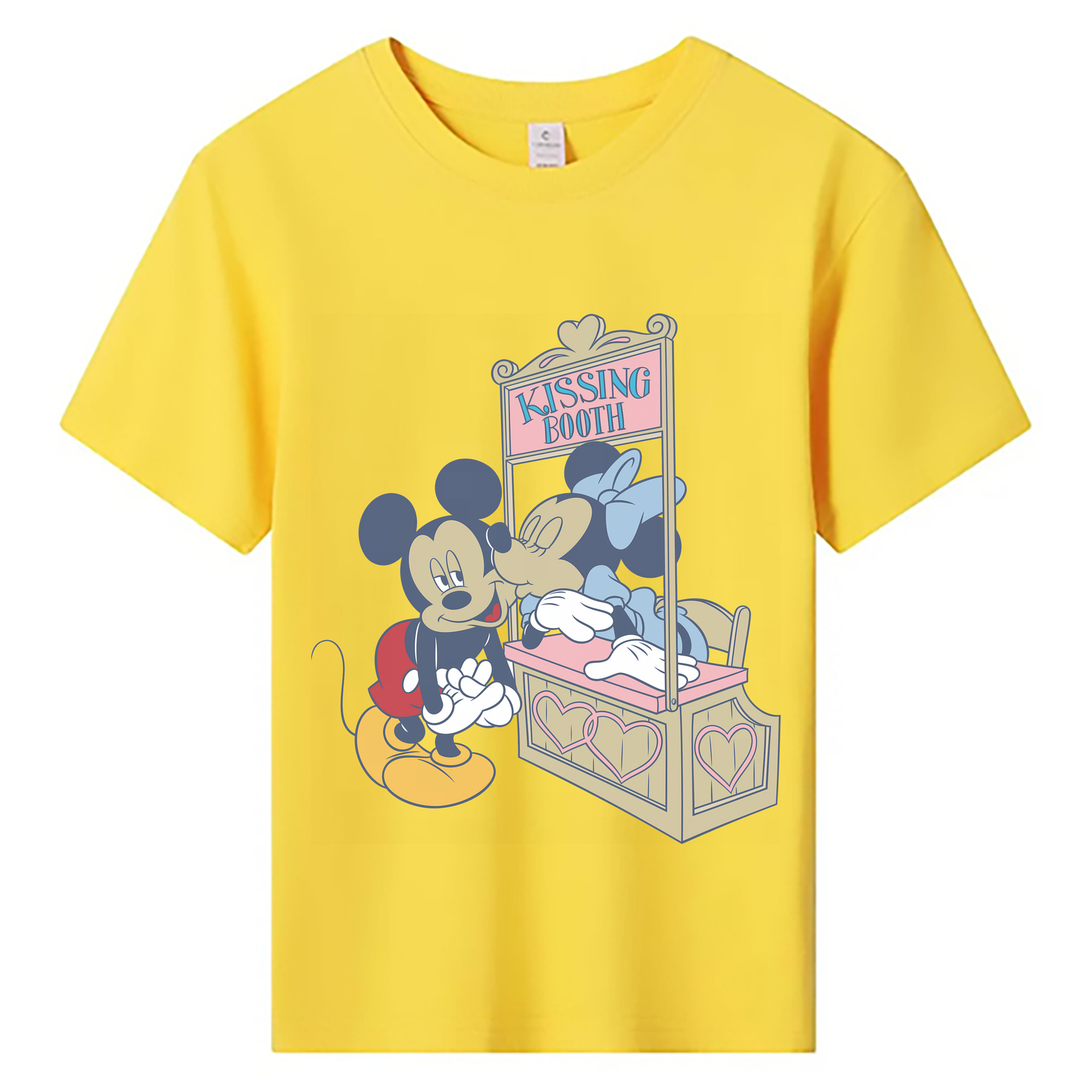 （画像用） ミッキーマウス Mickey Mouse 綿100％キッズTシャツ（フロントプリント）