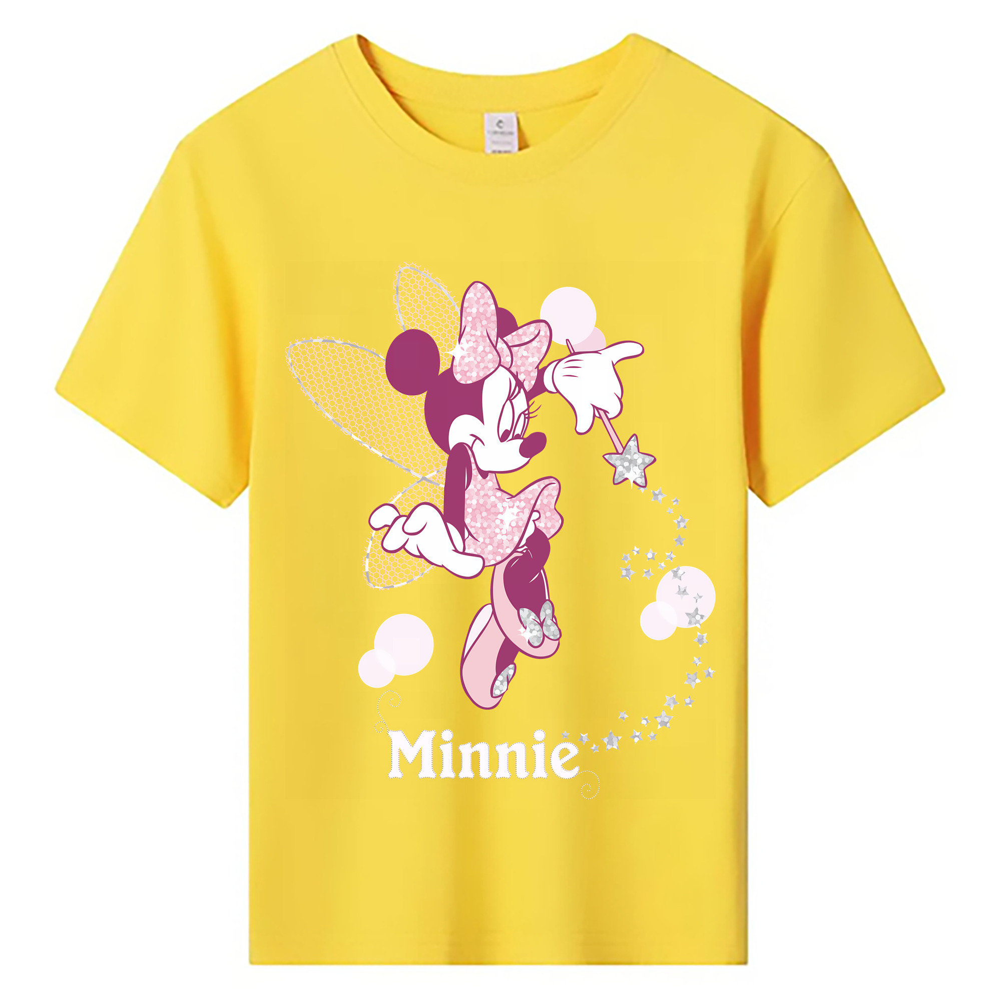 （画像用） ミッキーマウス Mickey Mouse 綿100％キッズTシャツ（フロントプリント）