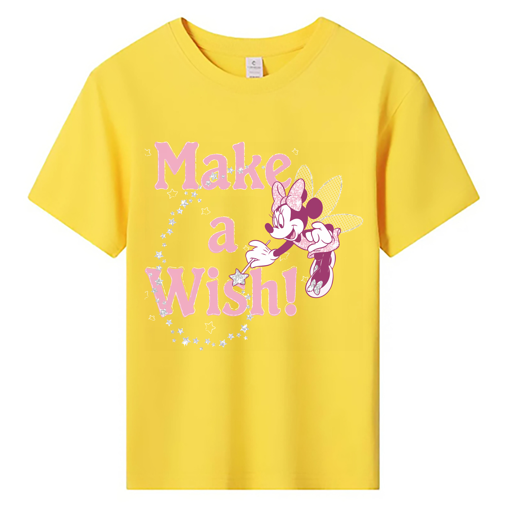 （画像用） ミッキーマウス Mickey Mouse 綿100％キッズTシャツ（フロントプリント）