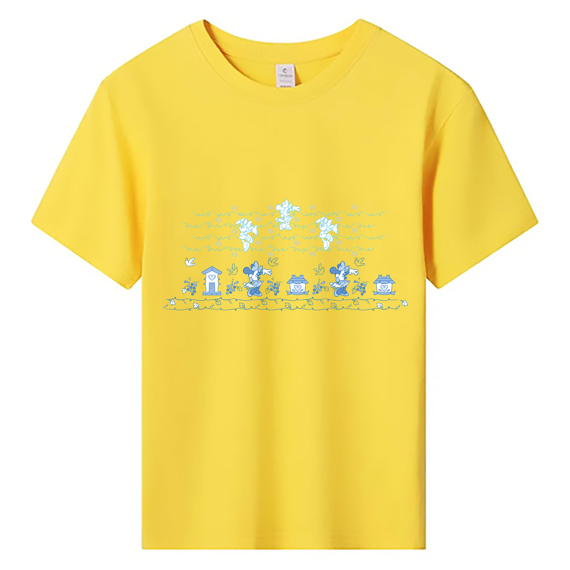 （画像用） ミッキーマウス Mickey Mouse 綿100％キッズTシャツ（フロントプリント）