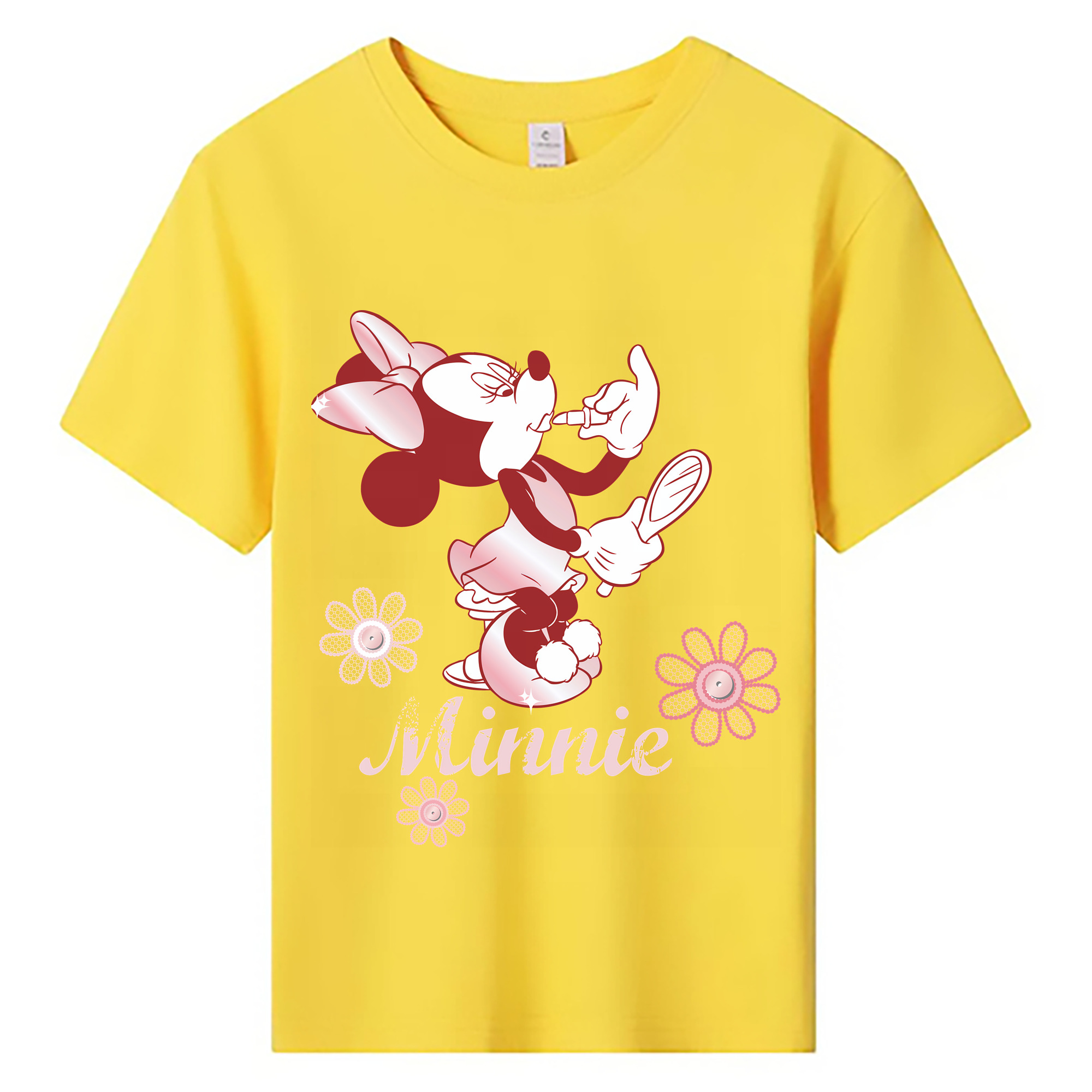 （画像用） ミッキーマウス Mickey Mouse 綿100％キッズTシャツ（フロントプリント）
