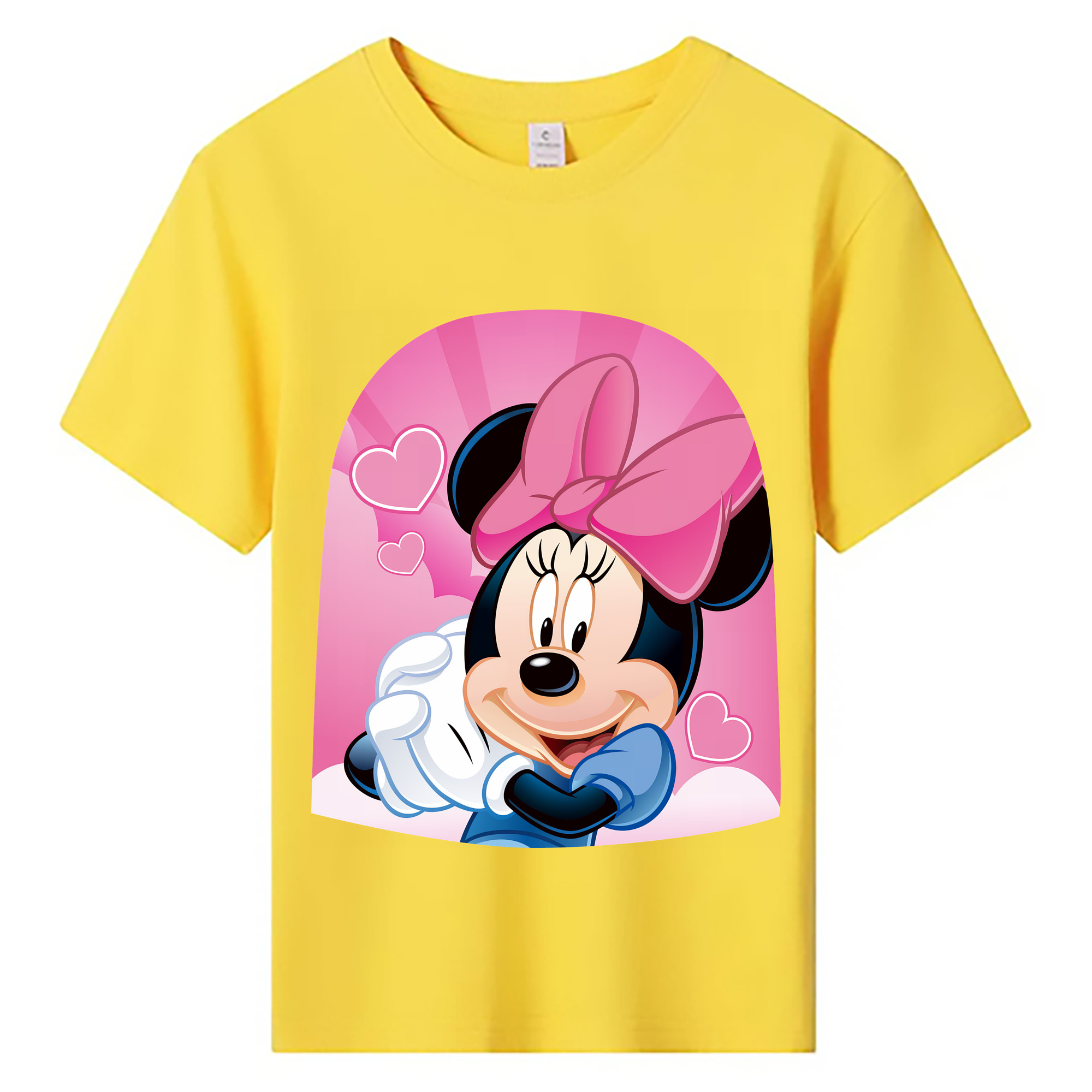 （画像用） ミッキーマウス Mickey Mouse 綿100％キッズTシャツ（フロントプリント）