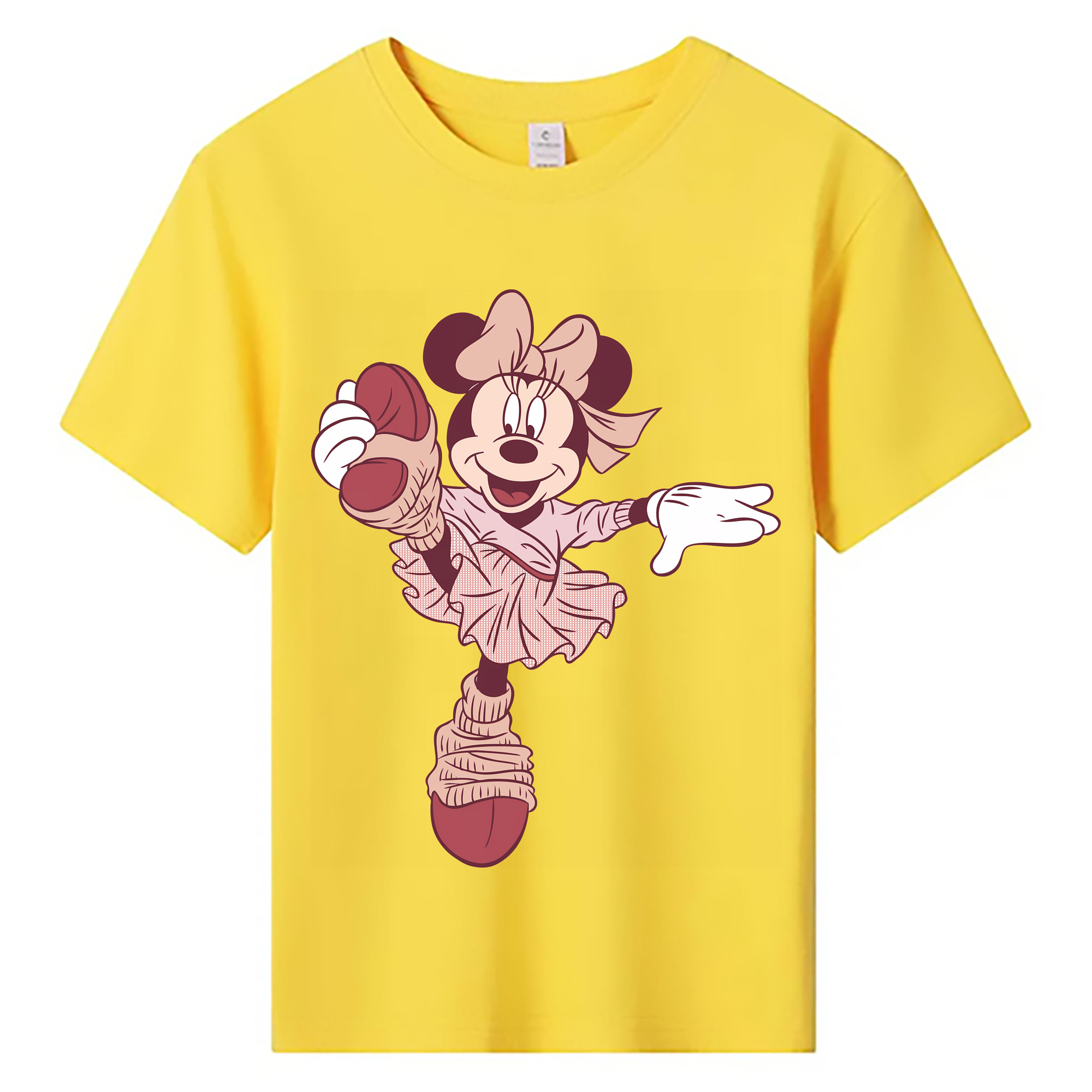（画像用） ミッキーマウス Mickey Mouse 綿100％キッズTシャツ（フロントプリント）