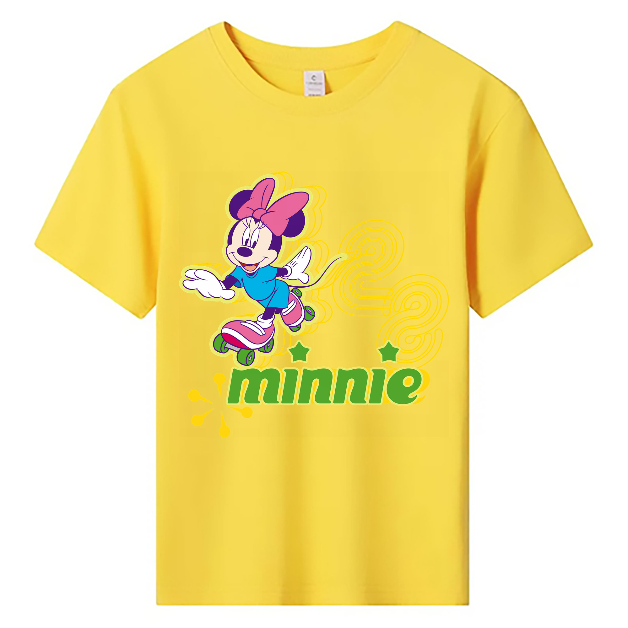 （画像用） ミッキーマウス Mickey Mouse 綿100％キッズTシャツ（フロントプリント）