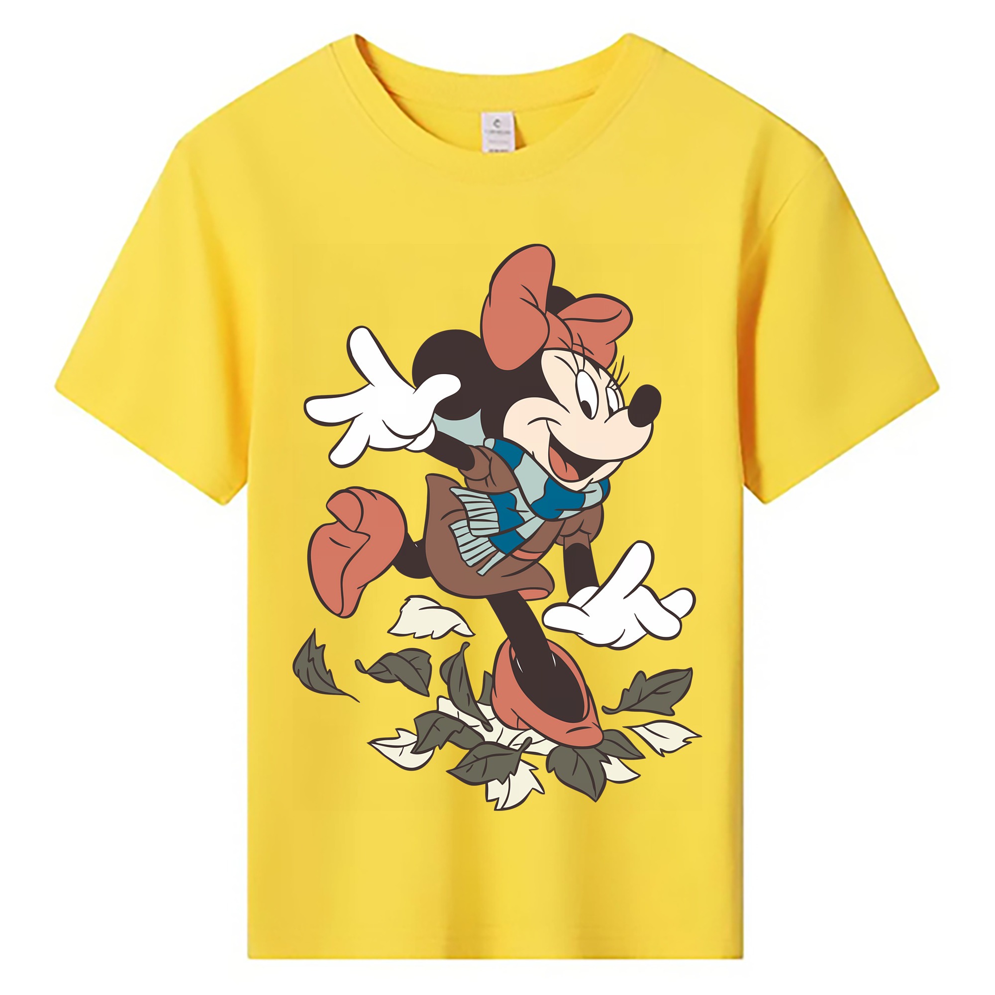 （画像用） ミッキーマウス Mickey Mouse 綿100％キッズTシャツ（フロントプリント）