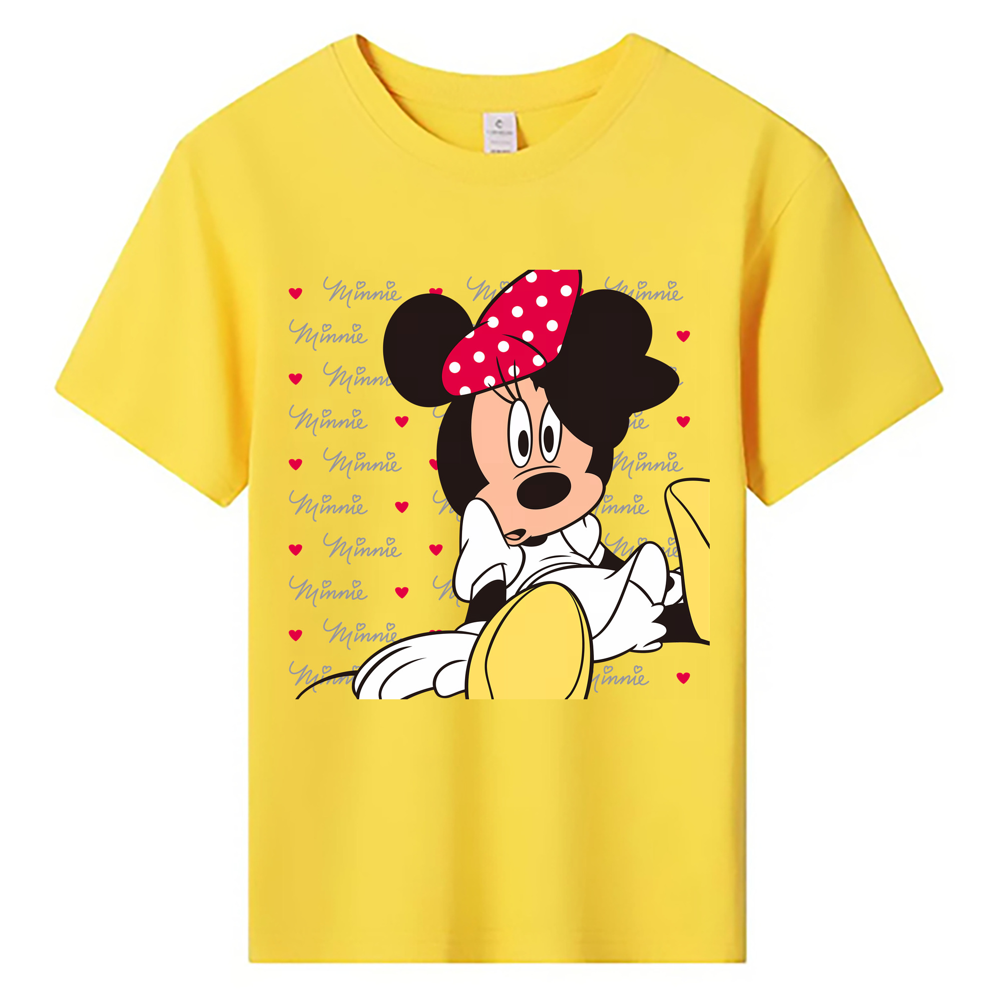 （画像用） ミッキーマウス Mickey Mouse 綿100％キッズTシャツ（フロントプリント）