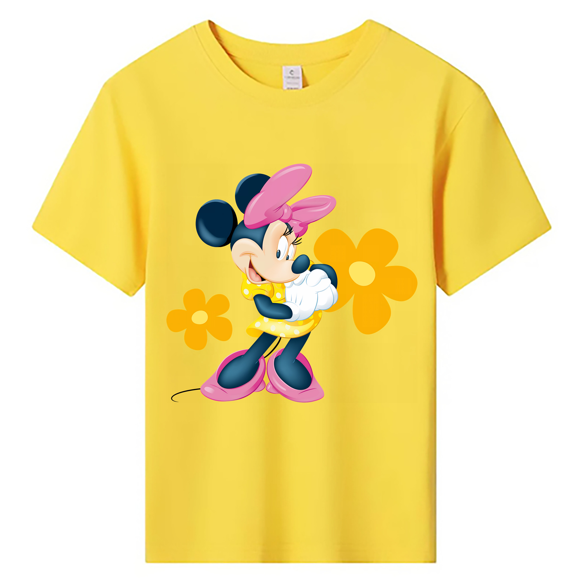 ミッキーマウス Mickey Mouse 綿100％キッズTシャツ（フロントプリント）