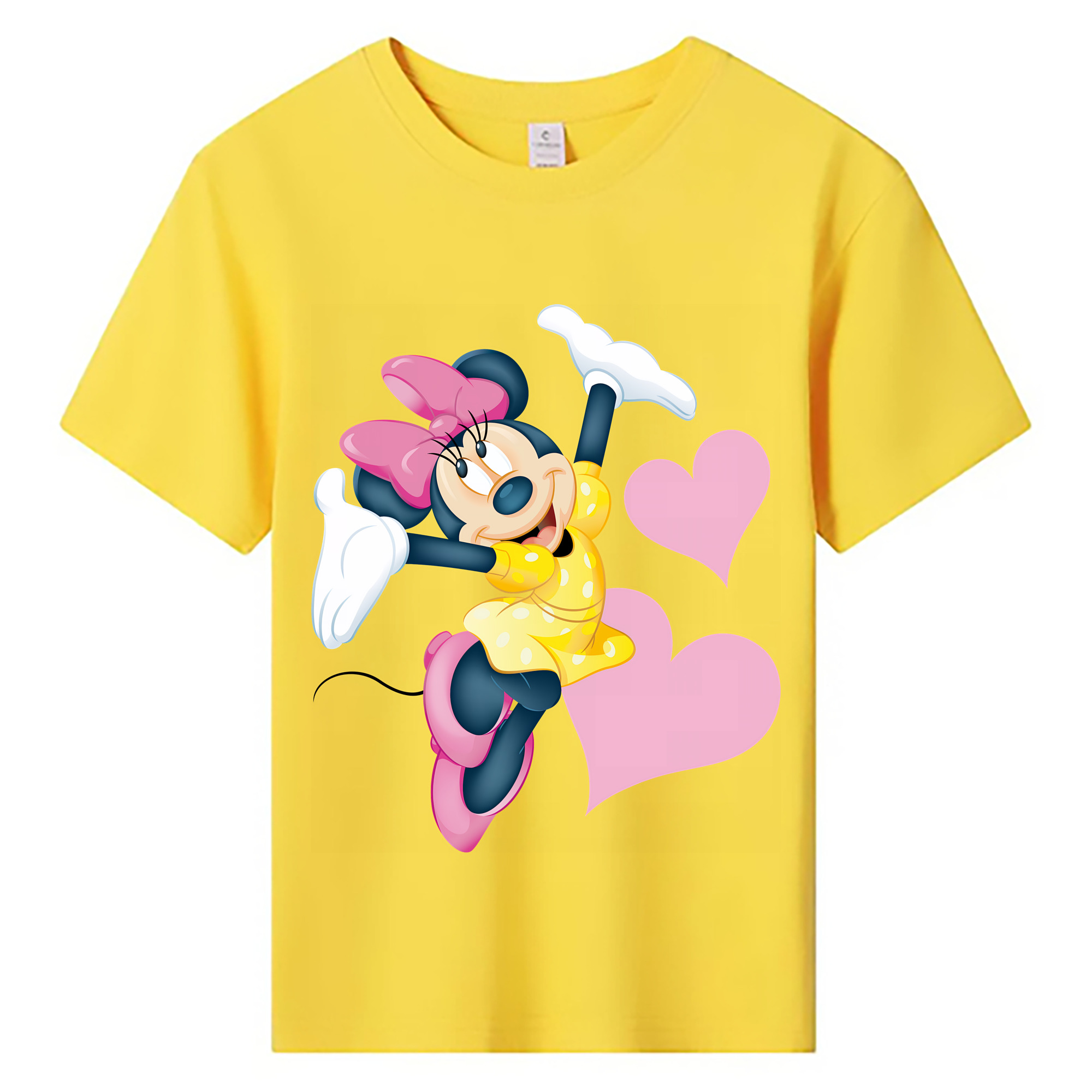 （画像用） ミッキーマウス Mickey Mouse 綿100％キッズTシャツ（フロントプリント）