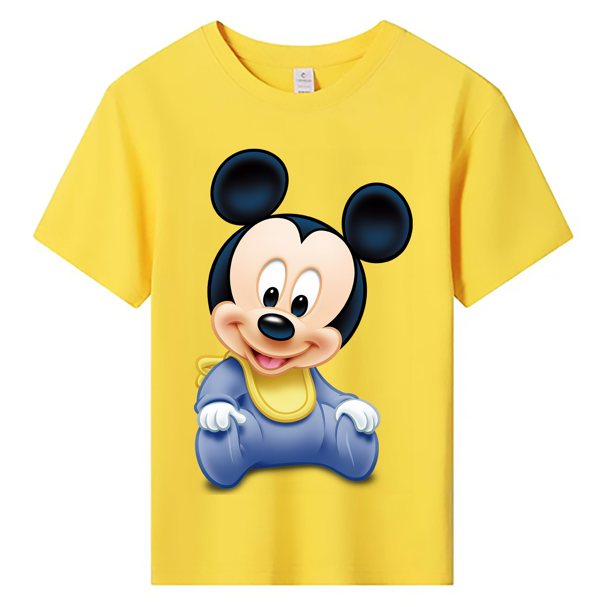 ミッキーマウス Mickey Mouse 綿100％キッズTシャツ（フロントプリント）