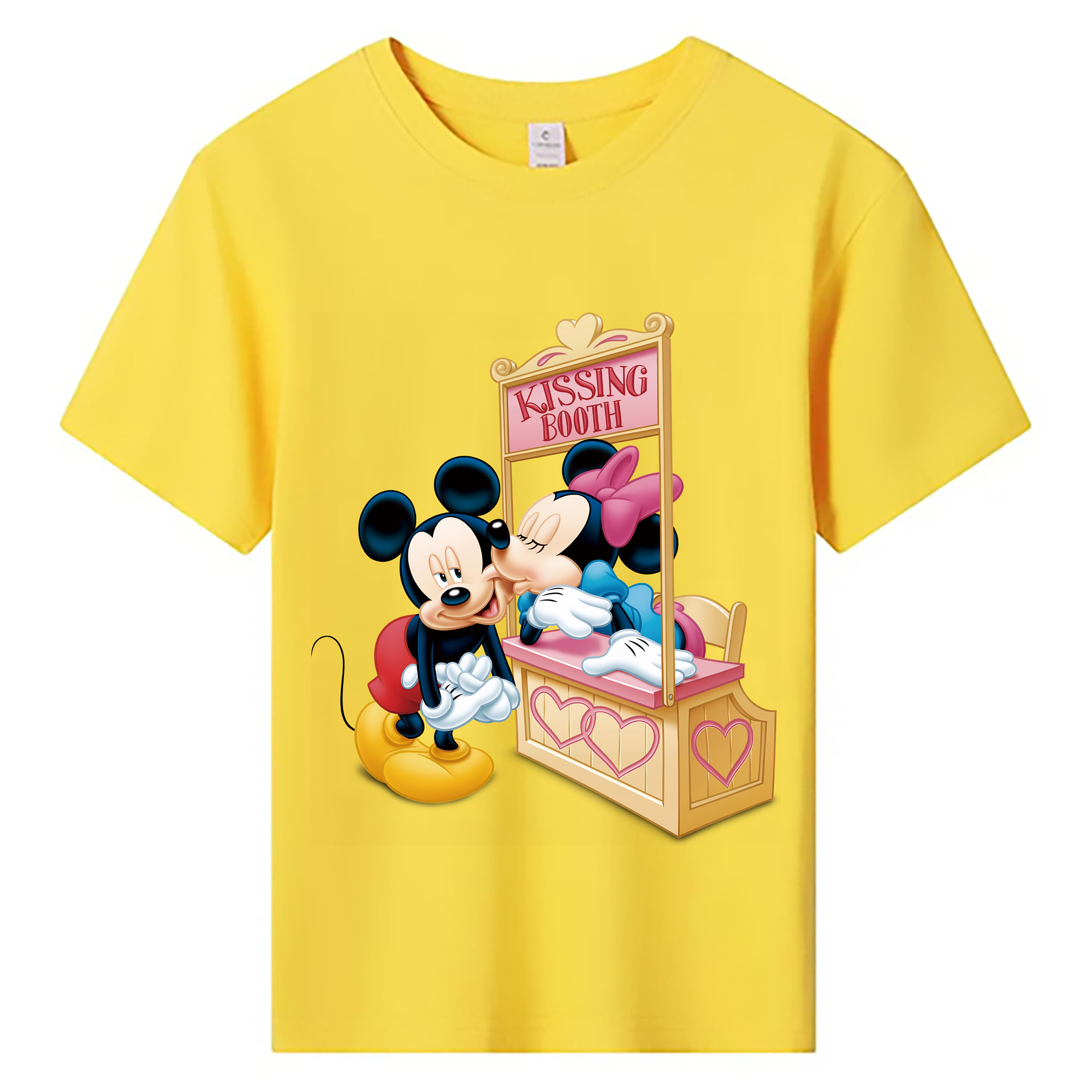ミッキーマウス Mickey Mouse 綿100％キッズTシャツ（フロントプリント）