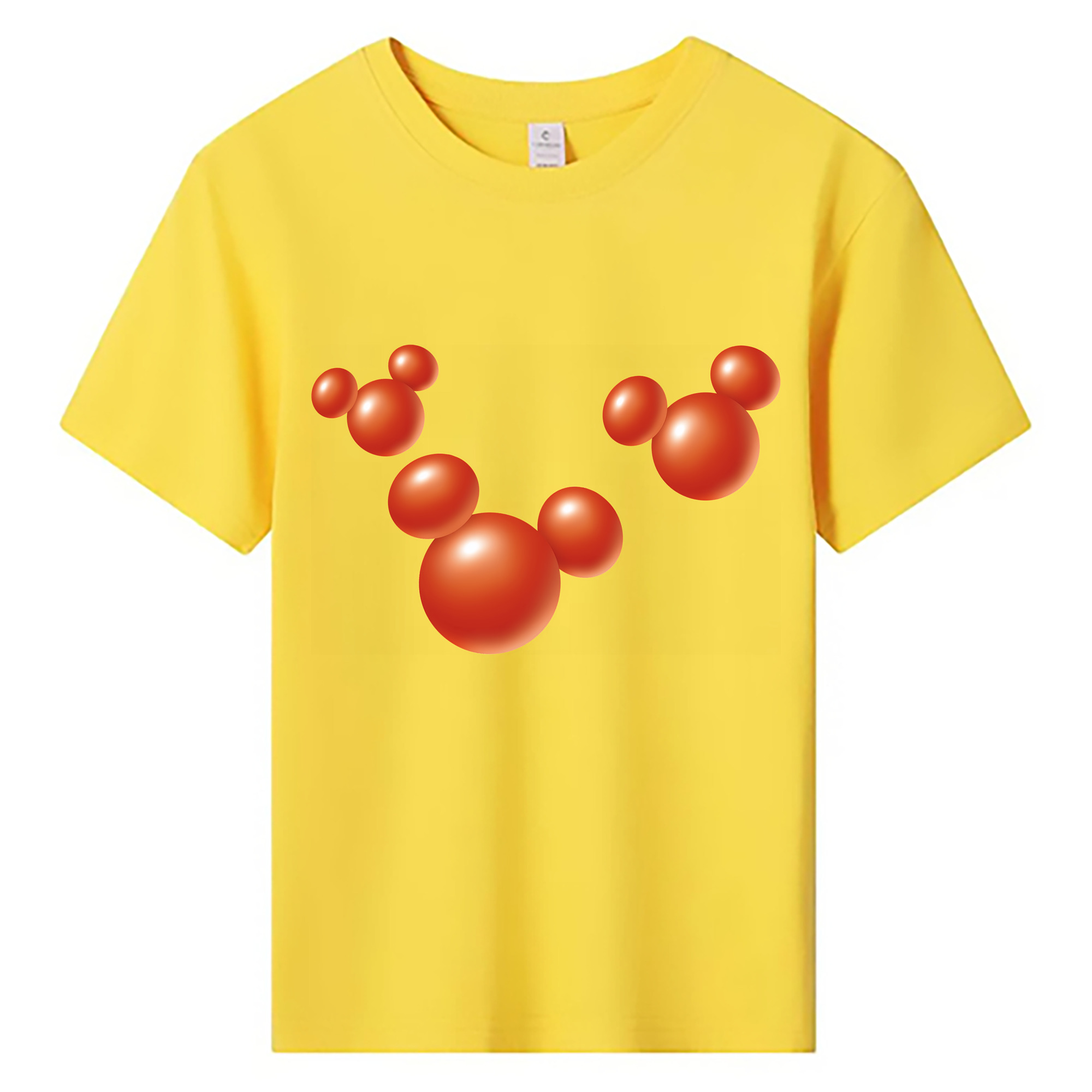 （画像用） ミッキーマウス Mickey Mouse 綿100％キッズTシャツ（フロントプリント）