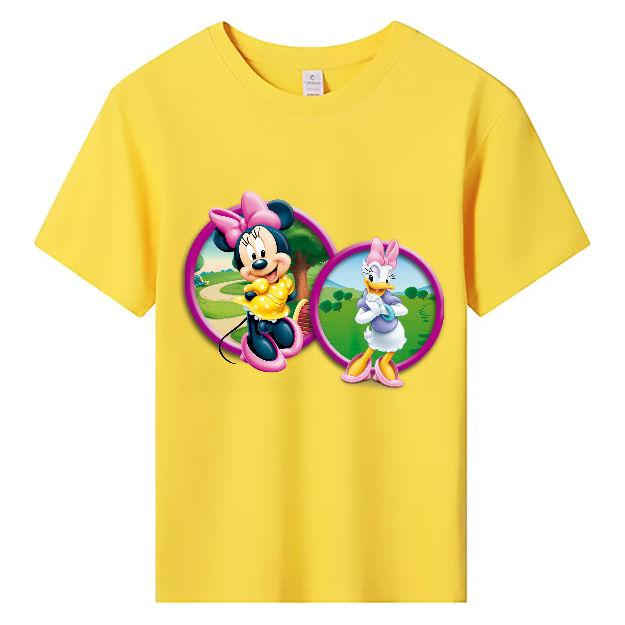（画像用） ミッキーマウス Mickey Mouse 綿100％キッズTシャツ（フロントプリント）