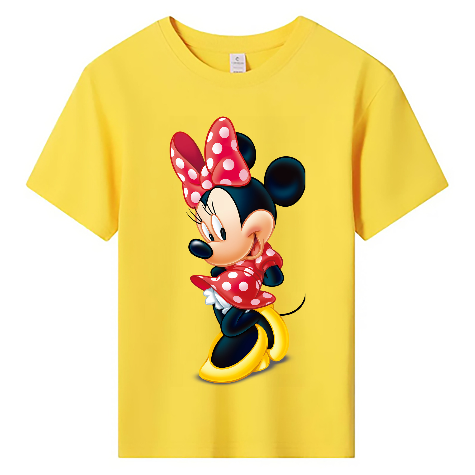 （画像用） ミッキーマウス Mickey Mouse 綿100％キッズTシャツ（フロントプリント）