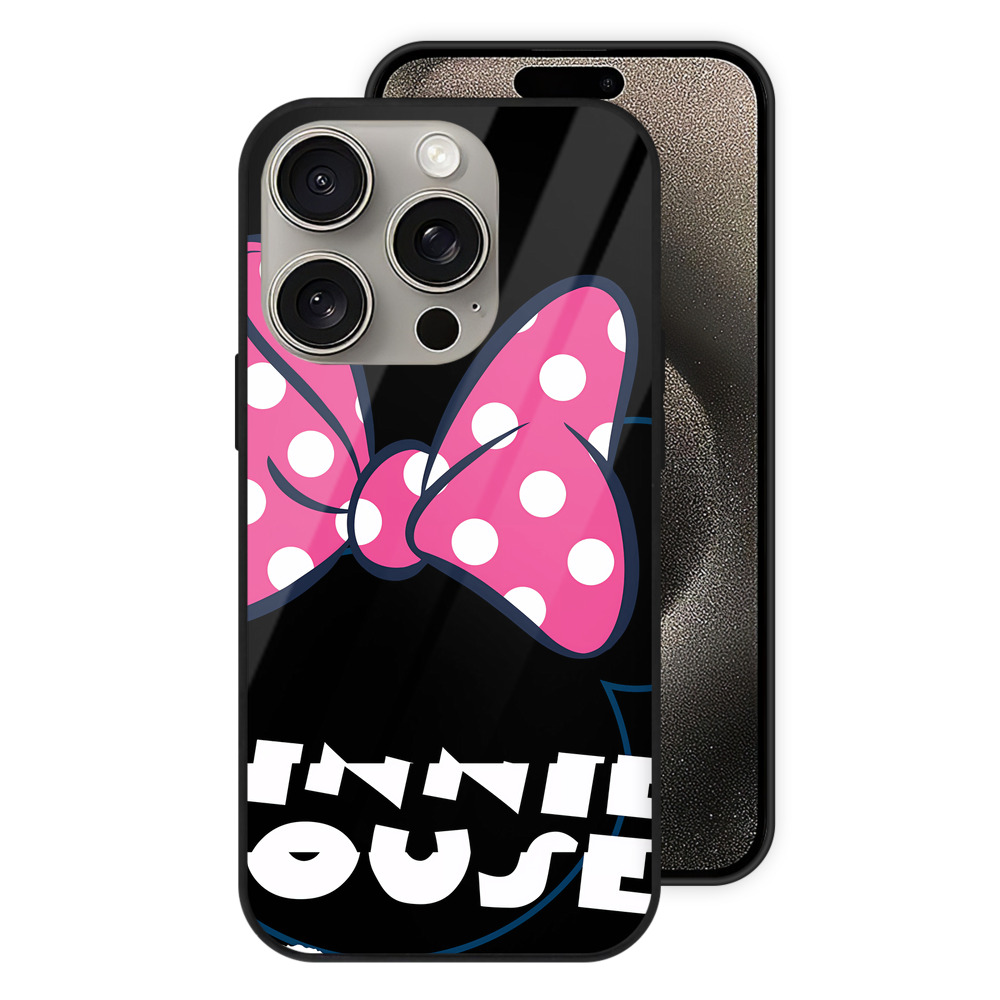 （画像用） ミッキーマウス Mickey Mouse 【iPhone15Pro対応】スマホケース 耐衝撃＆黄変防止 背面ガラス