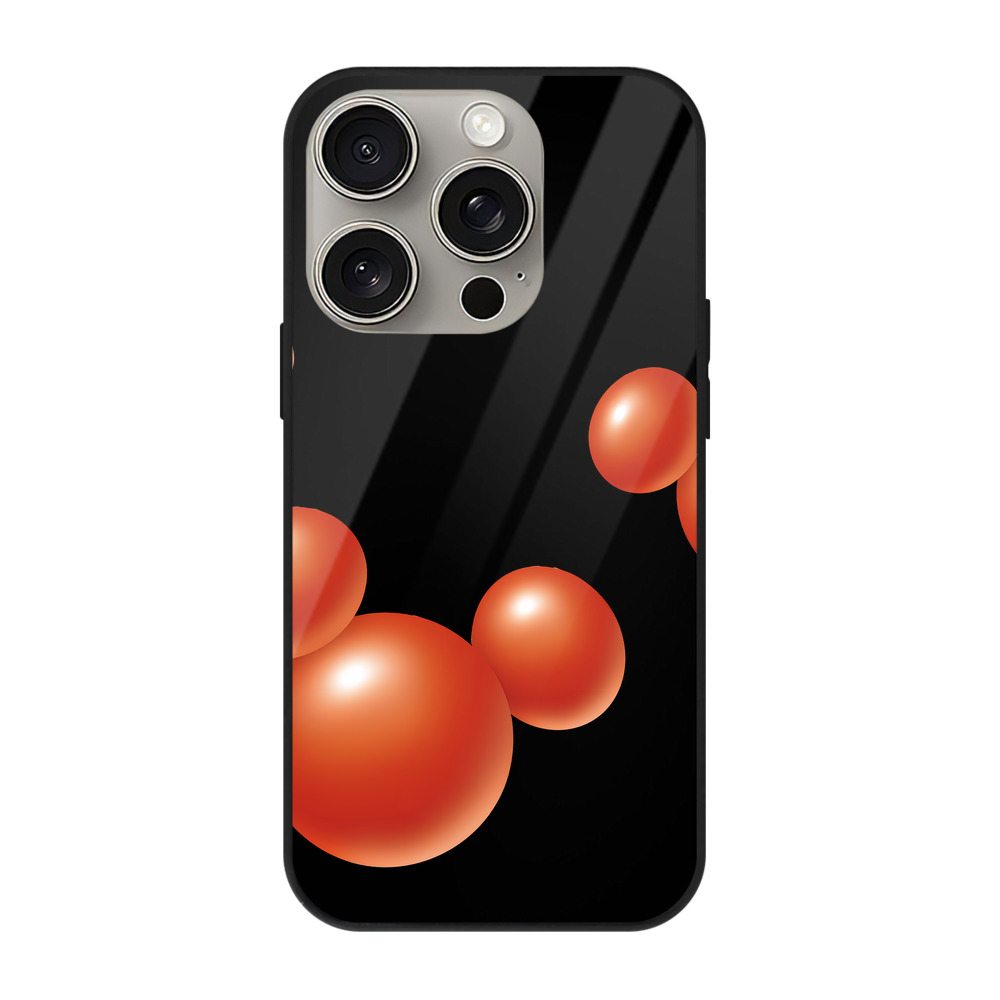 （画像用） ミッキーマウス Mickey Mouse 【iPhone15Pro対応】スマホケース 耐衝撃＆黄変防止 背面ガラス