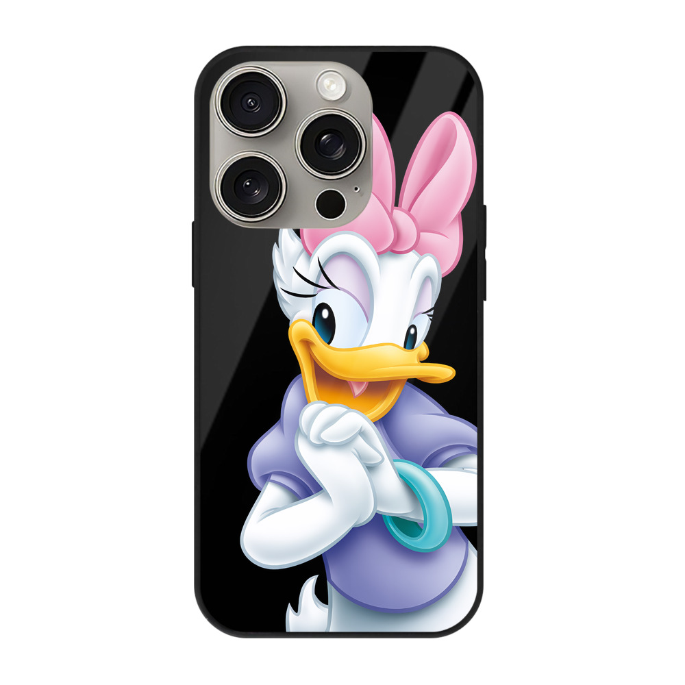 （画像用） ミッキーマウス Mickey Mouse 【iPhone15Pro対応】スマホケース 耐衝撃＆黄変防止 背面ガラス