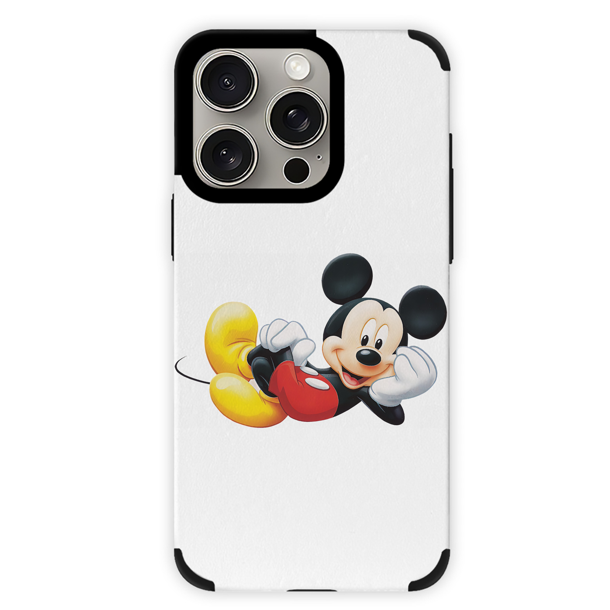 （画像用） ミッキーマウス Mickey Mouse 【iPhone15ProMax対応】 PUレザー スマホケース 耐衝撃＆黄変防止