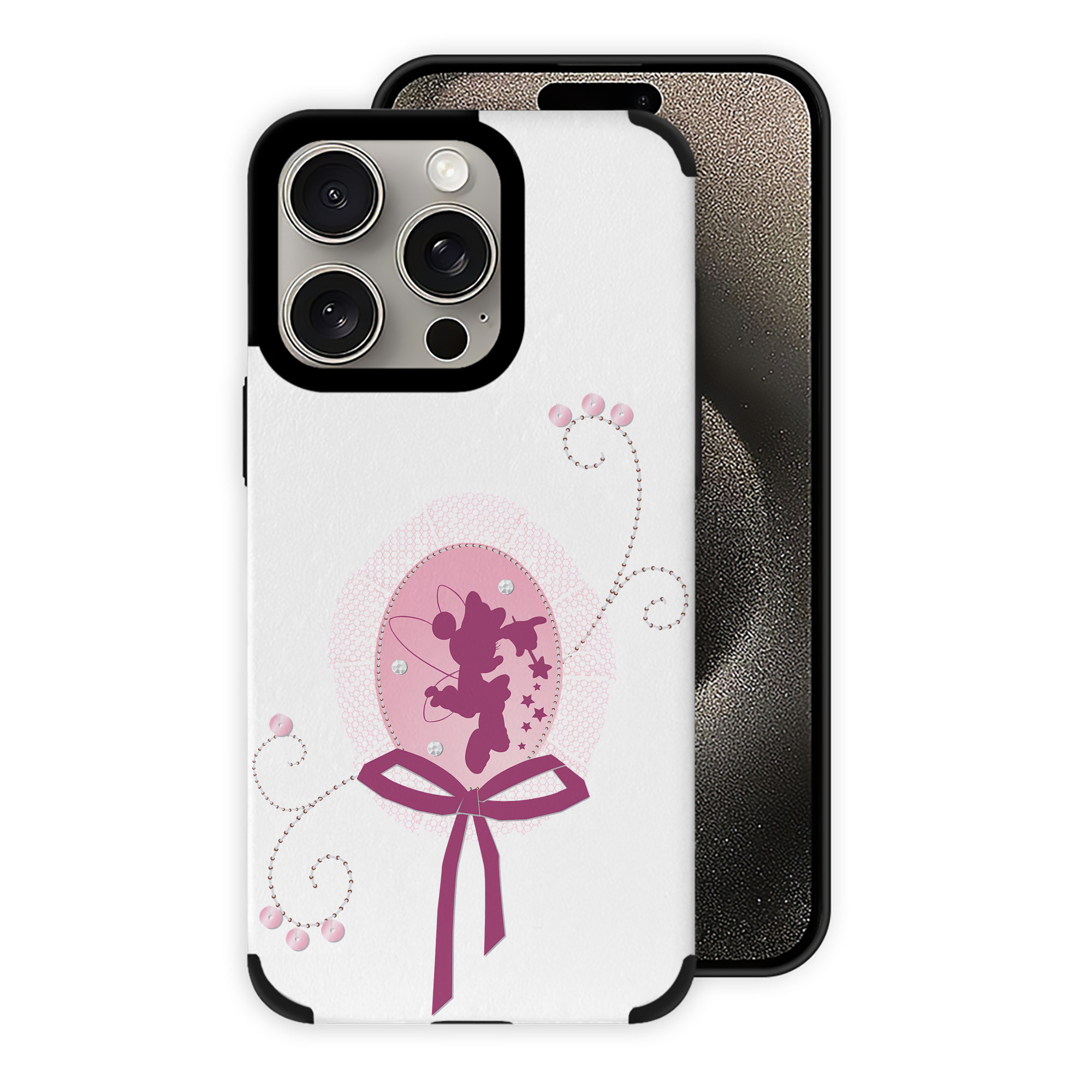 （画像用） ミッキーマウス Mickey Mouse 【iPhone15ProMax対応】 PUレザー スマホケース 耐衝撃＆黄変防止