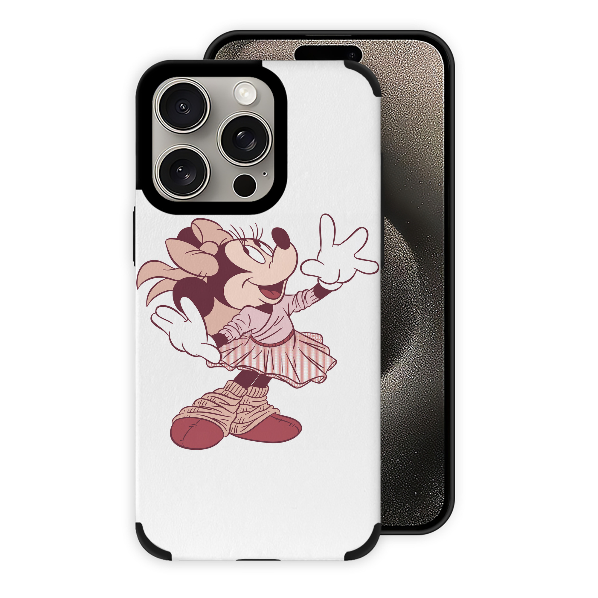 （画像用） ミッキーマウス Mickey Mouse 【iPhone15ProMax対応】 PUレザー スマホケース 耐衝撃＆黄変防止