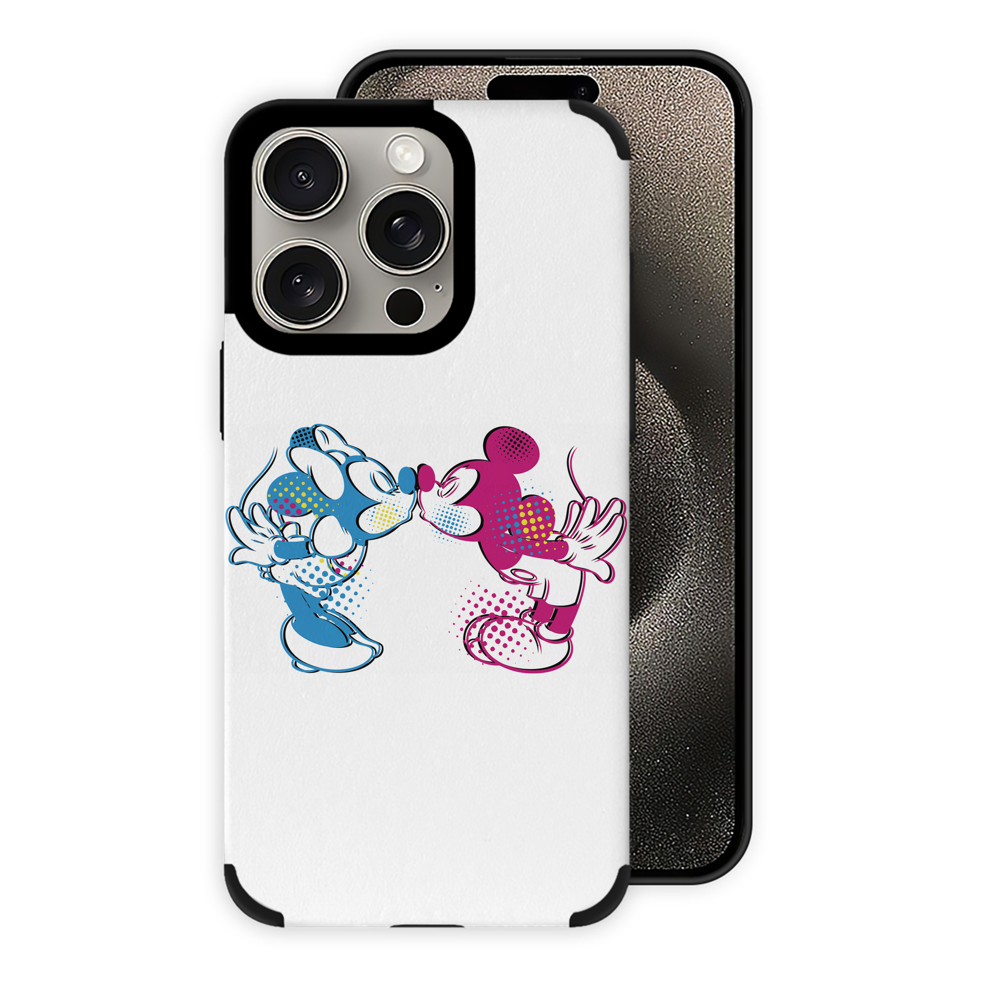 （画像用） ミッキーマウス Mickey Mouse 【iPhone15ProMax対応】 PUレザー スマホケース 耐衝撃＆黄変防止