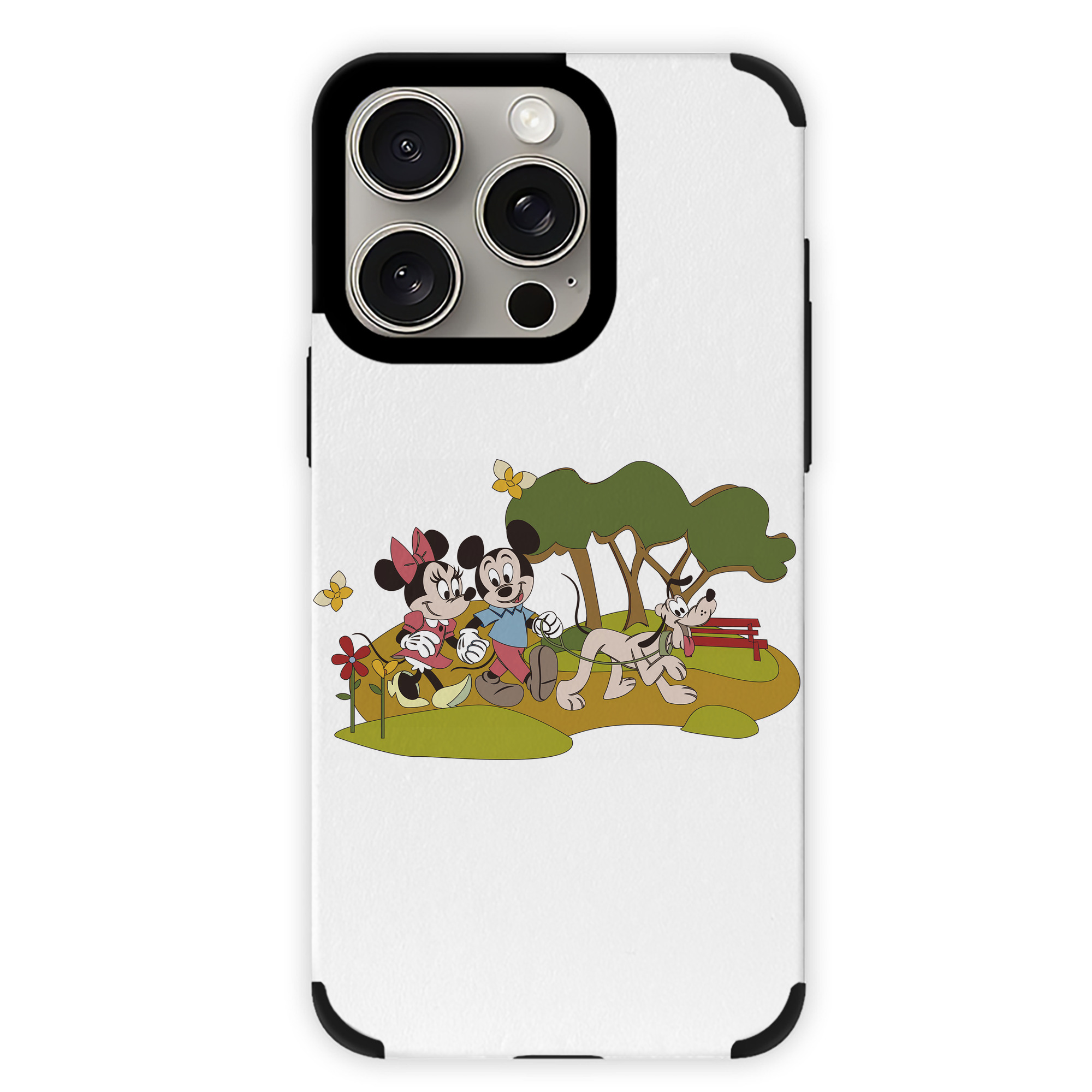（画像用） ミッキーマウス Mickey Mouse 【iPhone15ProMax対応】 PUレザー スマホケース 耐衝撃＆黄変防止