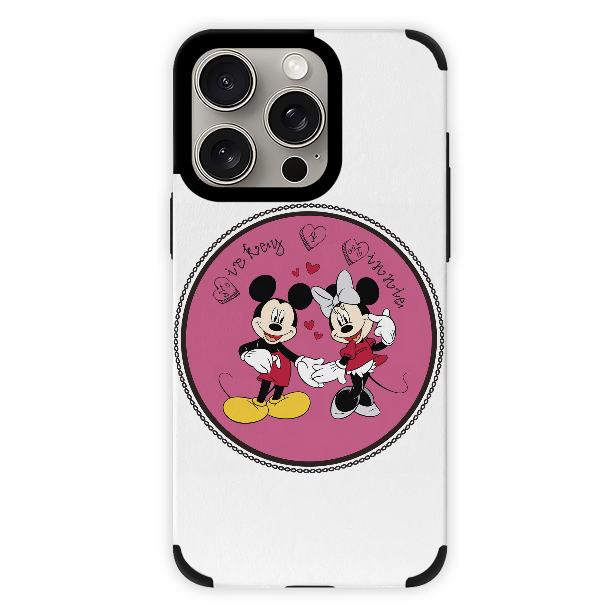 （画像用） ミッキーマウス Mickey Mouse 【iPhone15ProMax対応】 PUレザー スマホケース 耐衝撃＆黄変防止