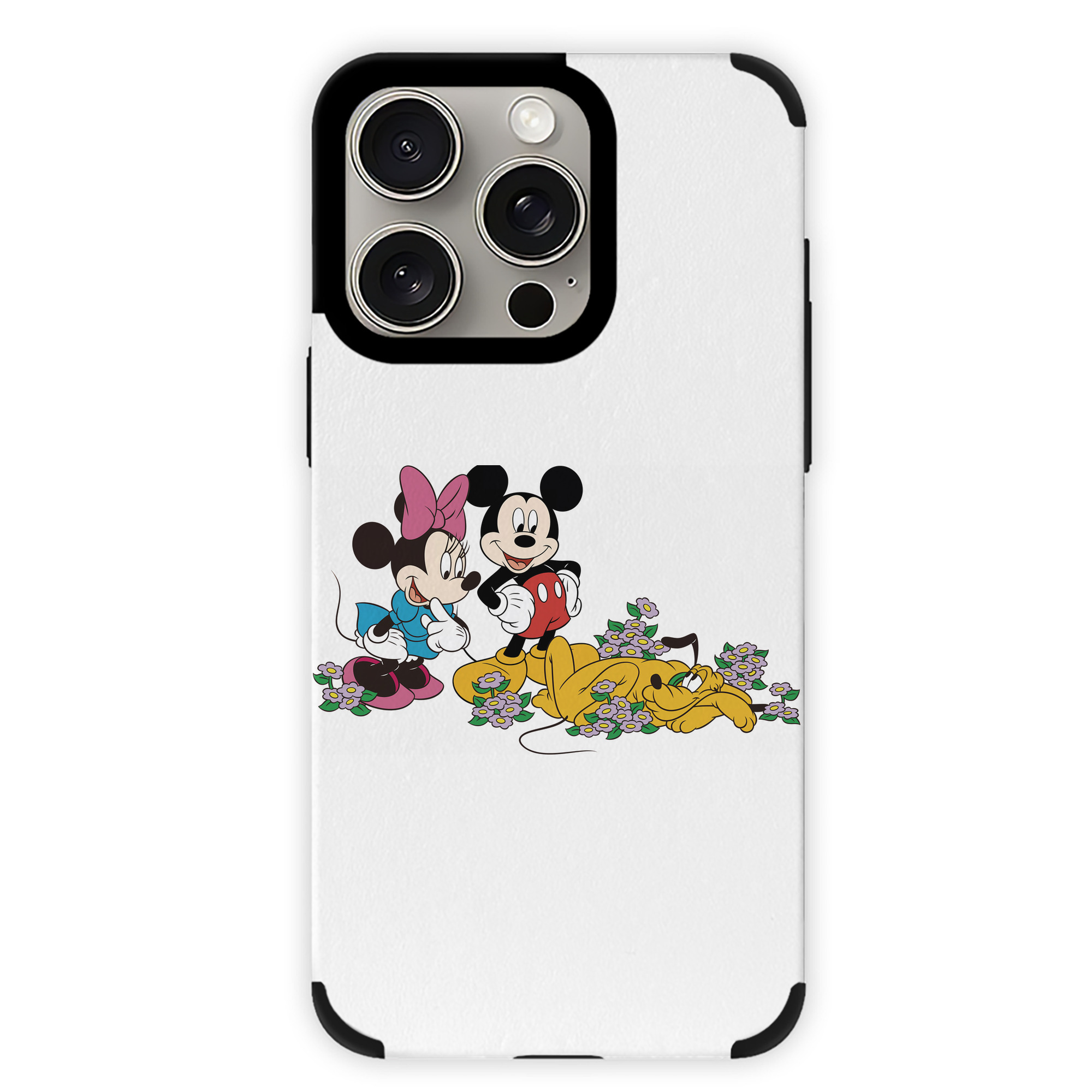 （画像用） ミッキーマウス Mickey Mouse 【iPhone15ProMax対応】 PUレザー スマホケース 耐衝撃＆黄変防止