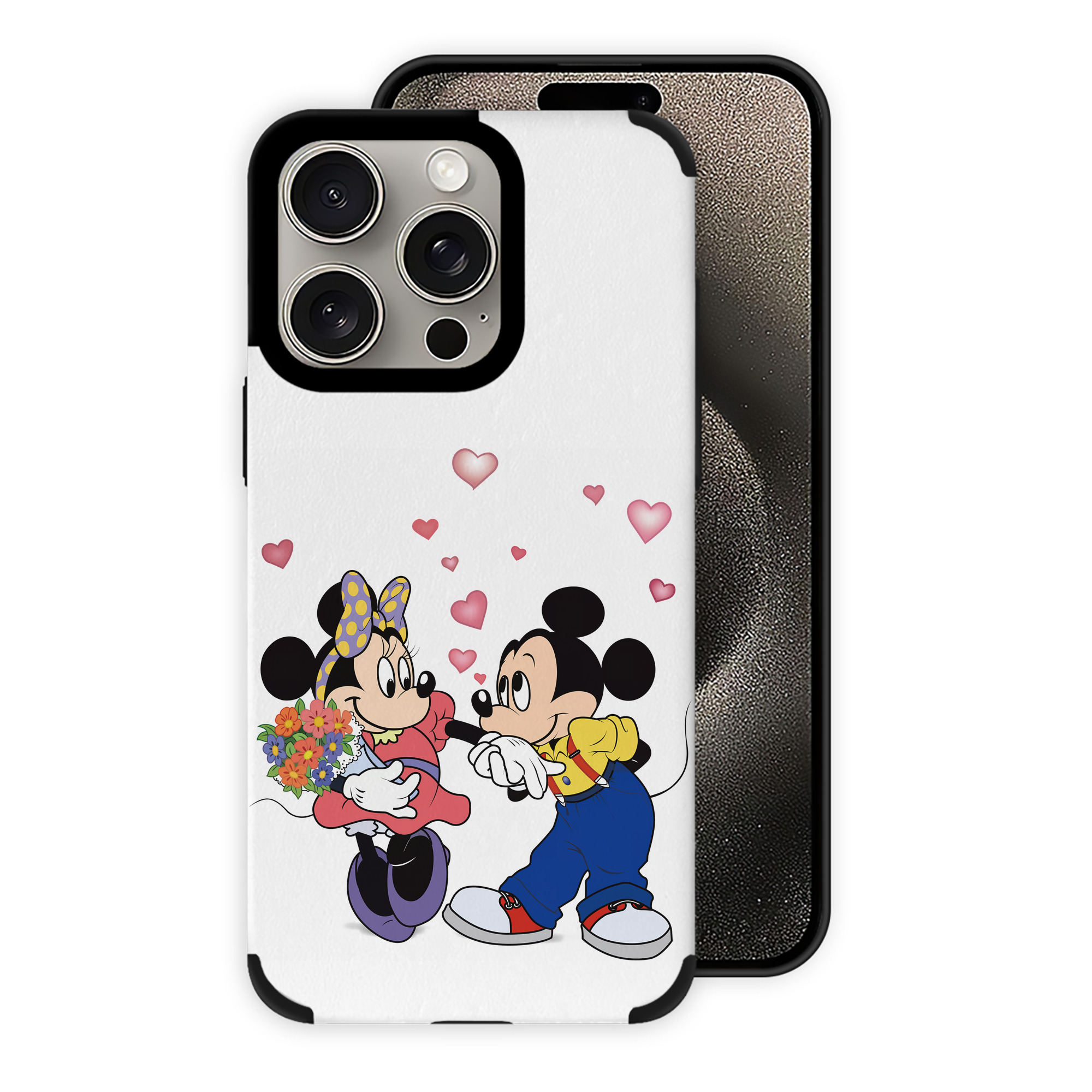 （画像用） ミッキーマウス Mickey Mouse 【iPhone15ProMax対応】 PUレザー スマホケース 耐衝撃＆黄変防止