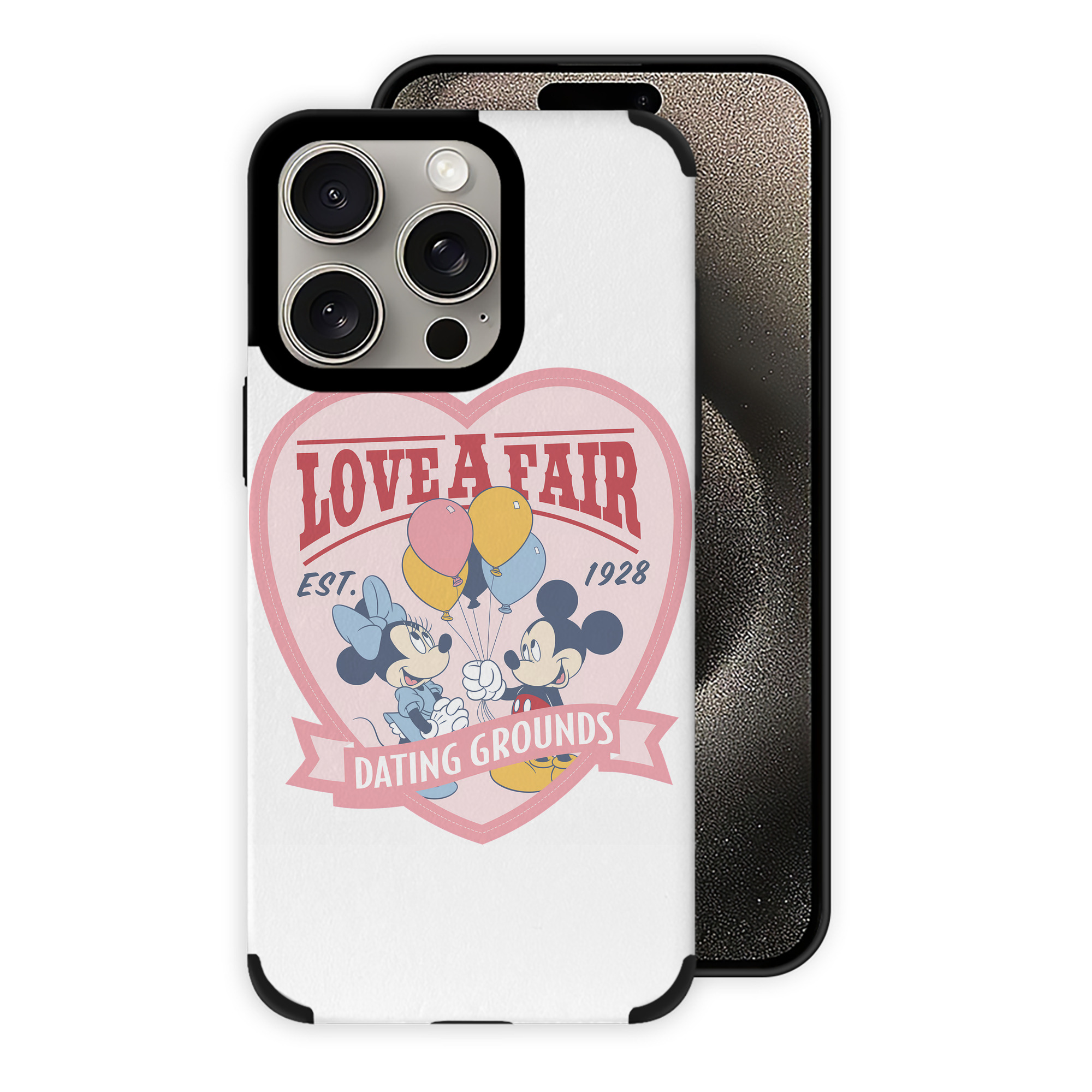 （画像用） ミッキーマウス Mickey Mouse 【iPhone15ProMax対応】 PUレザー スマホケース 耐衝撃＆黄変防止