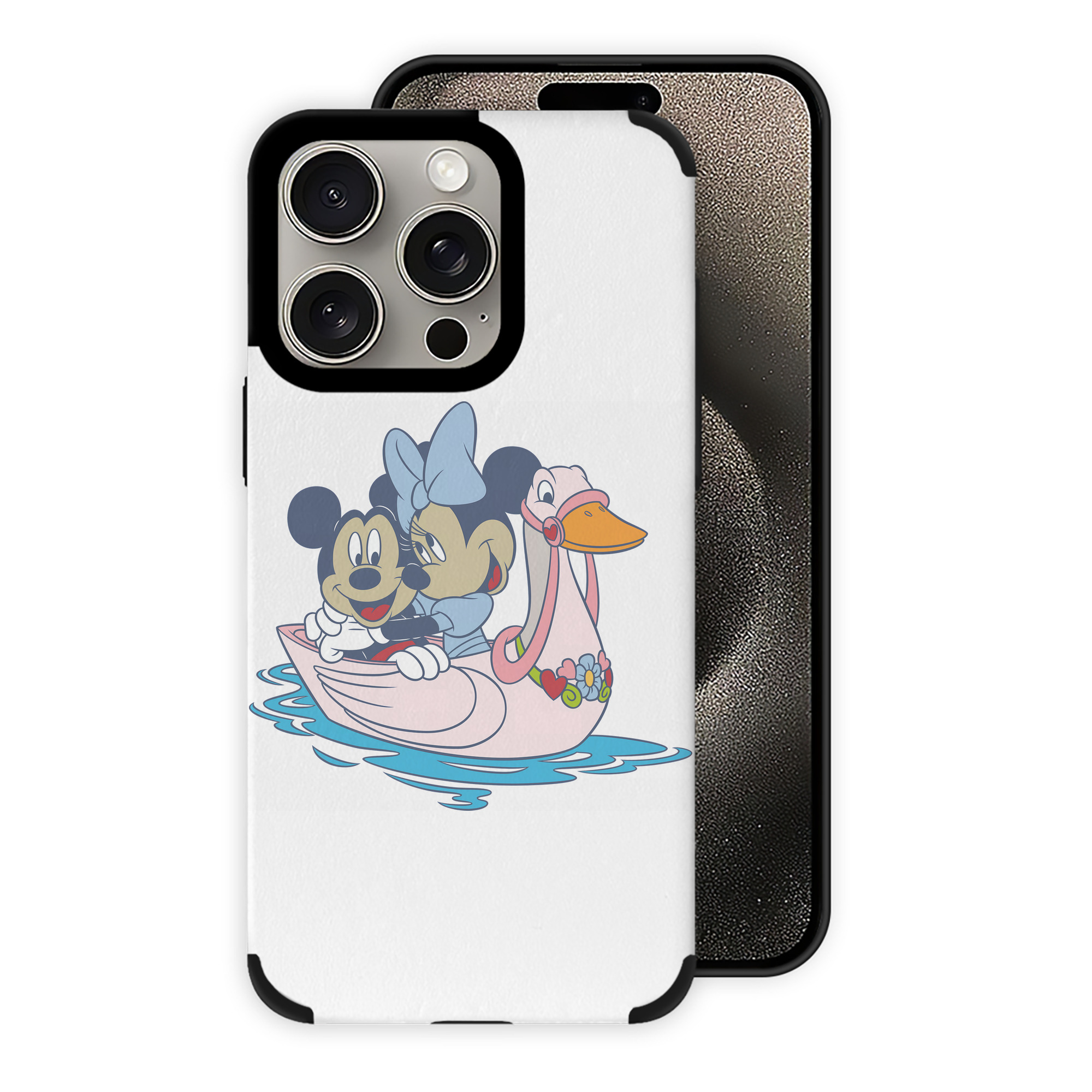 （画像用） ミッキーマウス Mickey Mouse 【iPhone15ProMax対応】 PUレザー スマホケース 耐衝撃＆黄変防止