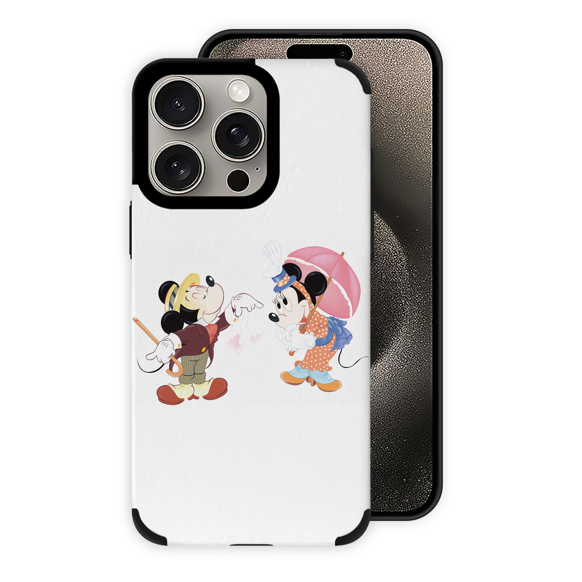 （画像用） ミッキーマウス Mickey Mouse 【iPhone15ProMax対応】 PUレザー スマホケース 耐衝撃＆黄変防止