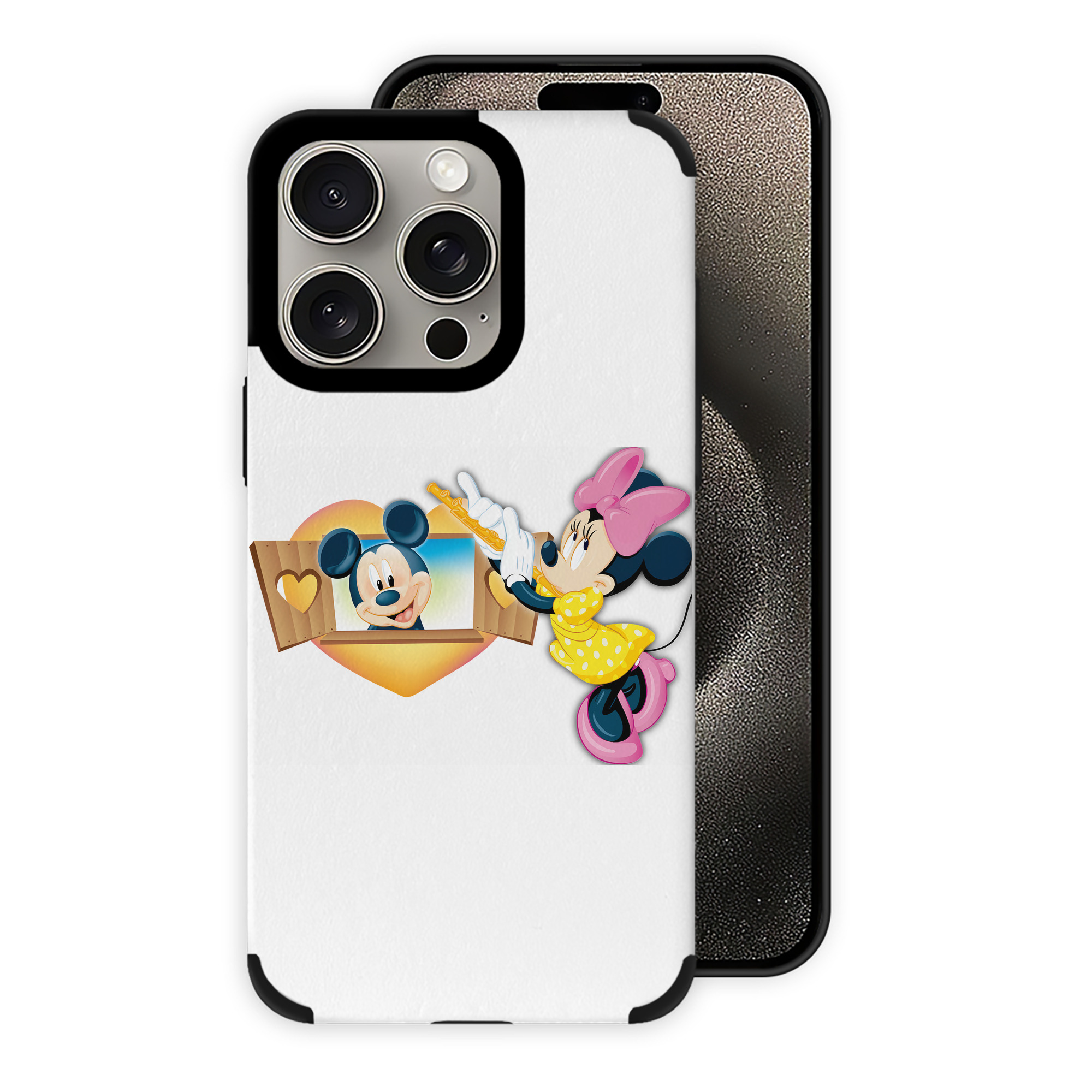 （画像用） ミッキーマウス Mickey Mouse 【iPhone15ProMax対応】 PUレザー スマホケース 耐衝撃＆黄変防止